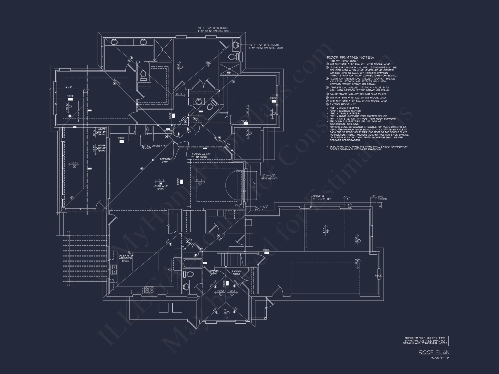 Spacious house Blueprint Featuring Traditional Designs