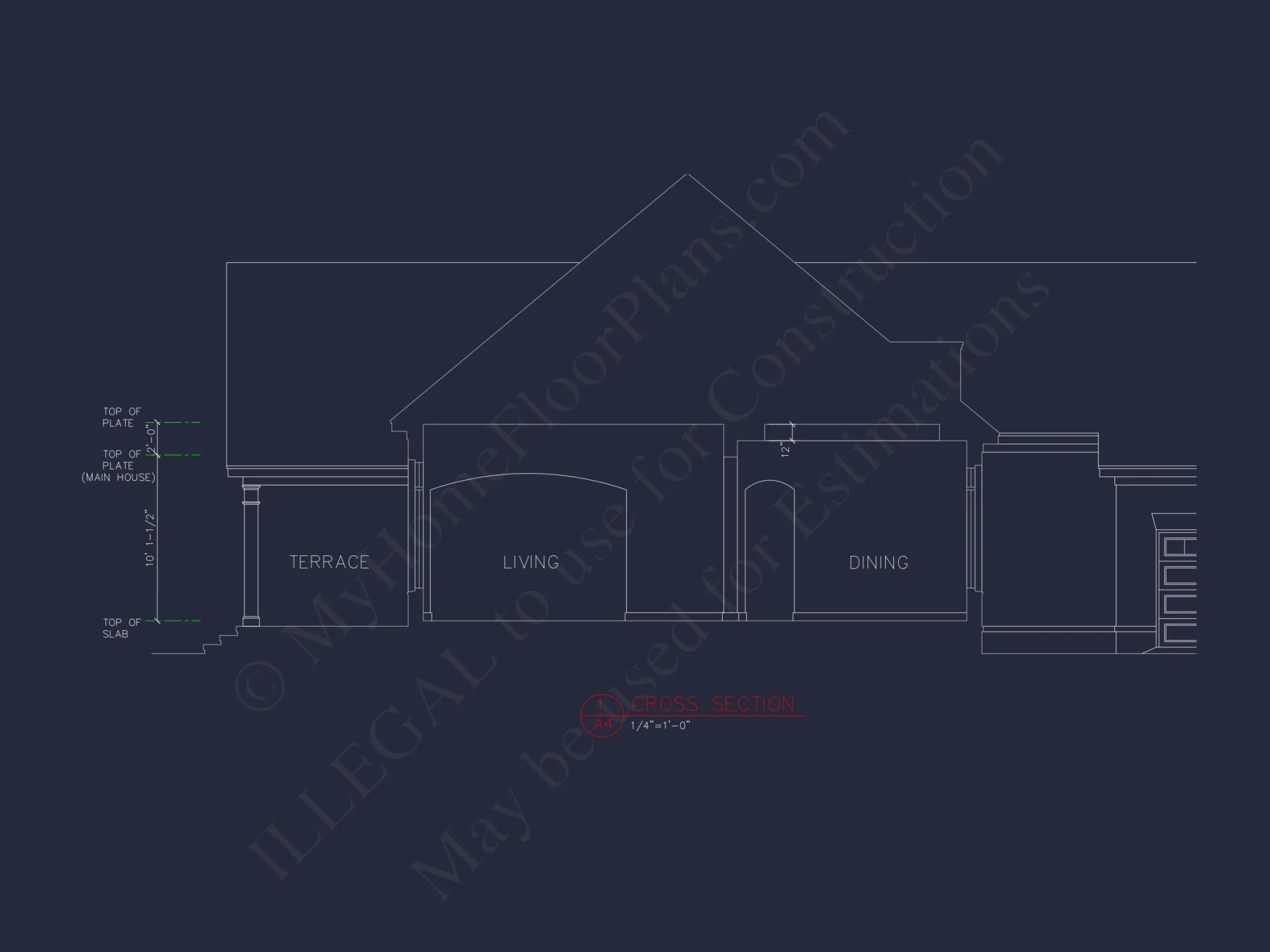 Spacious house Blueprint Featuring Traditional Designs