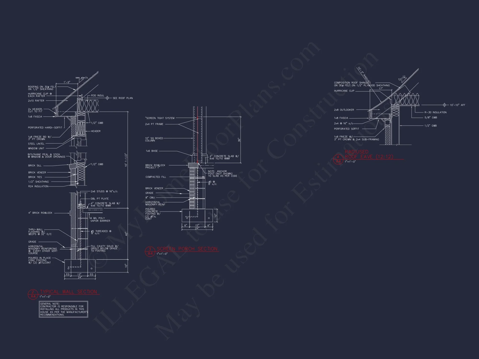 Spacious house Blueprint Featuring Traditional Designs