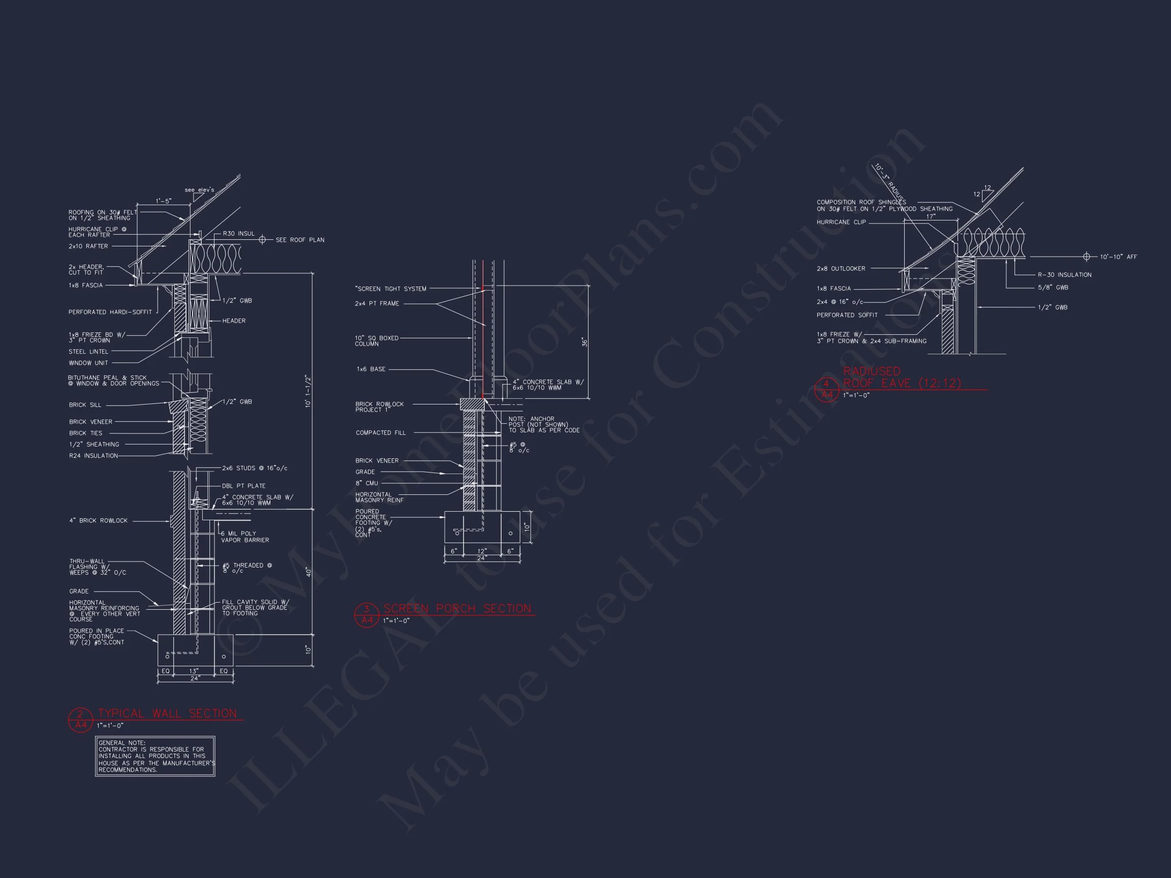 Spacious house Blueprint Featuring Traditional Designs
