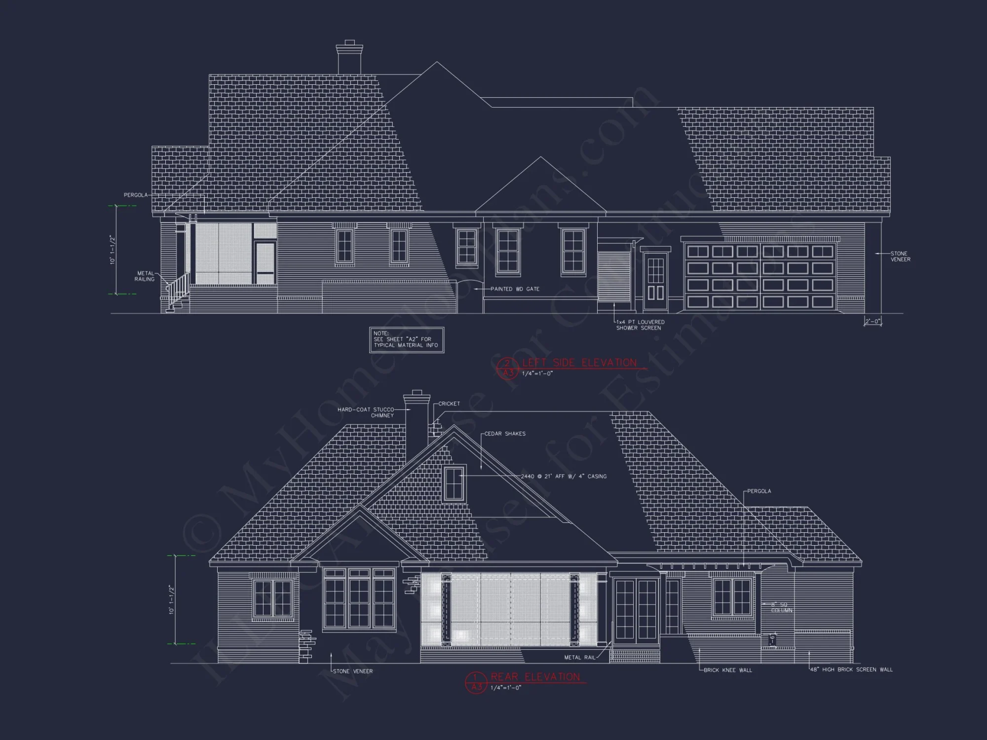 Spacious house Blueprint Featuring Traditional Designs
