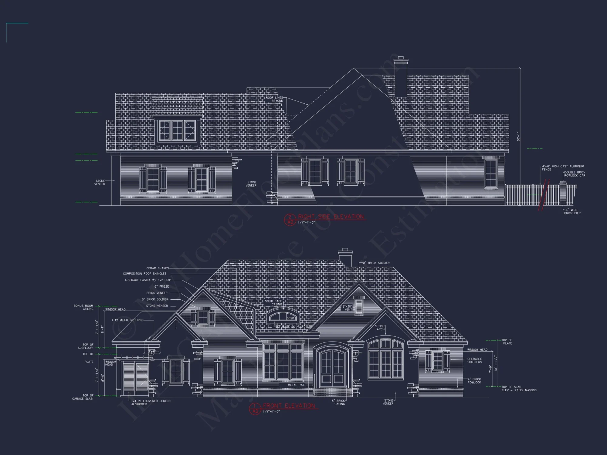 Spacious house Blueprint Featuring Traditional Designs