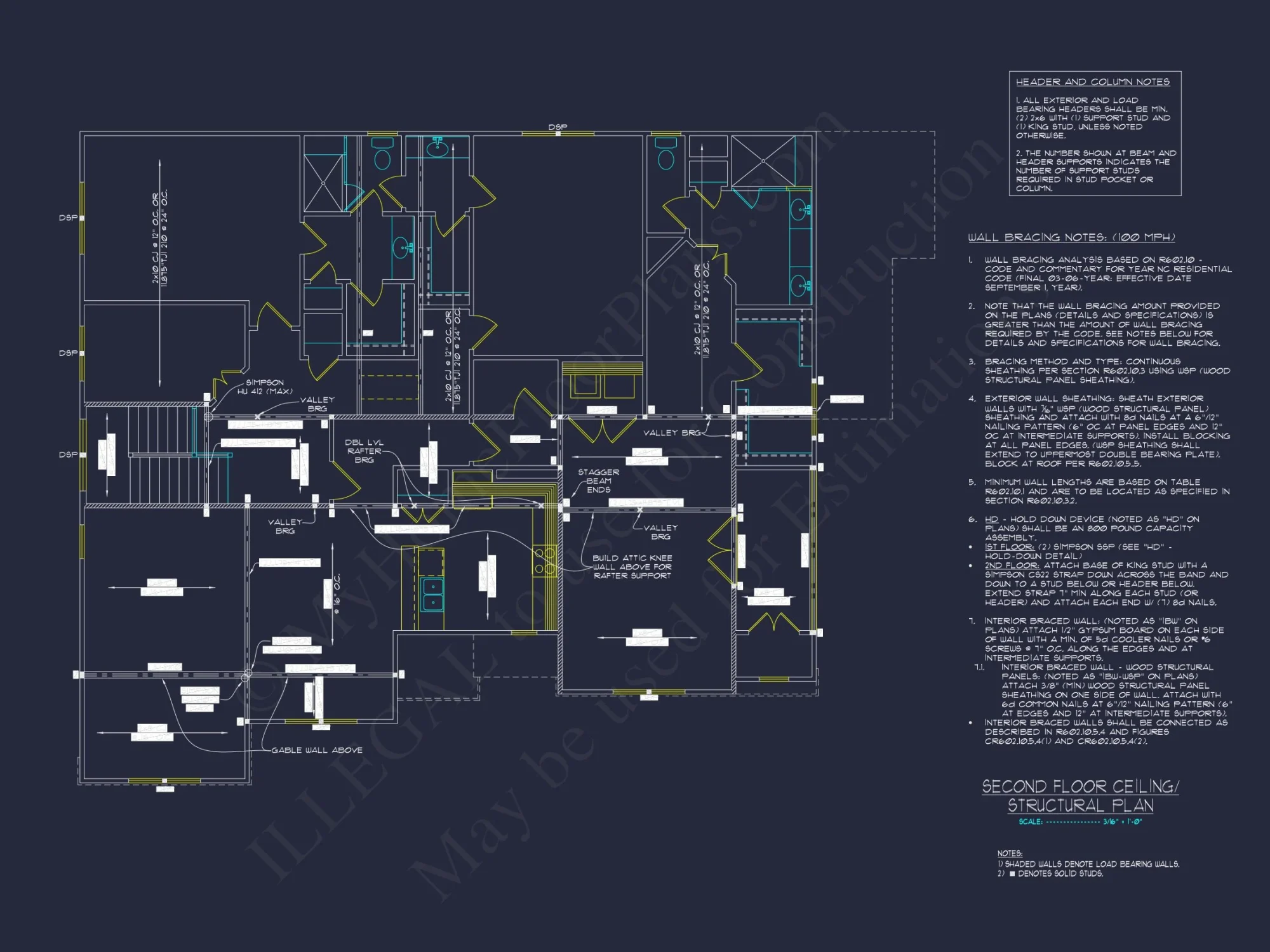 Modern Craftsman house Plan with 2-Story Split Garage Layout