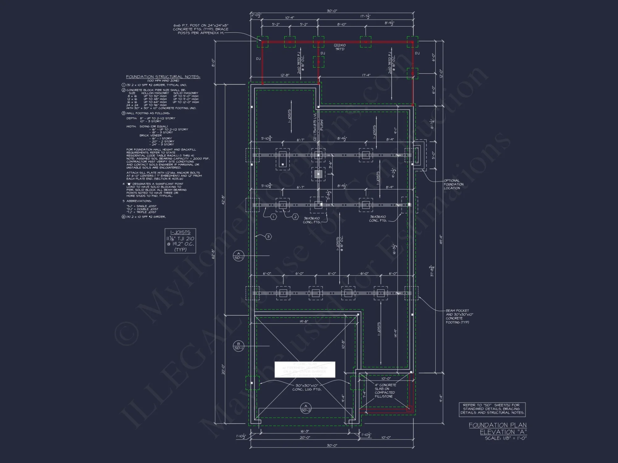 Traditional 2-Story house Plan with CAD Floor Designs & Features