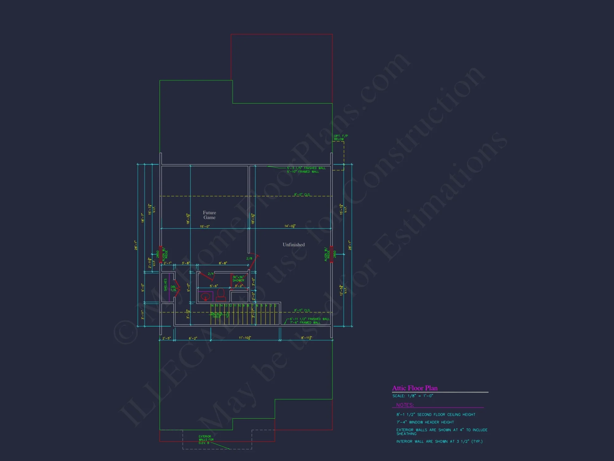 Traditional 2-Story house Plan with CAD Floor Designs & Features