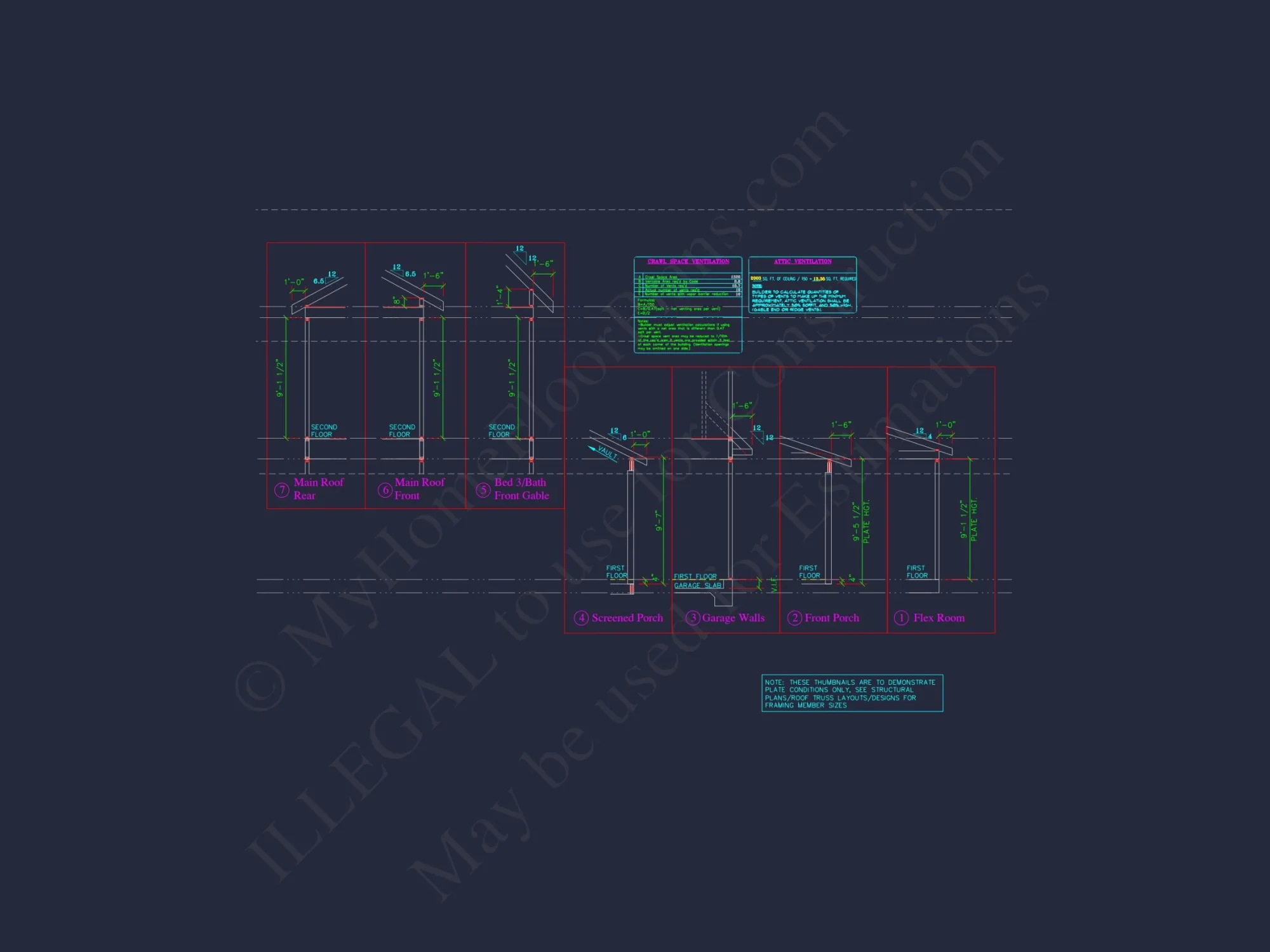 Traditional 2-Story house Plan with CAD Floor Designs & Features