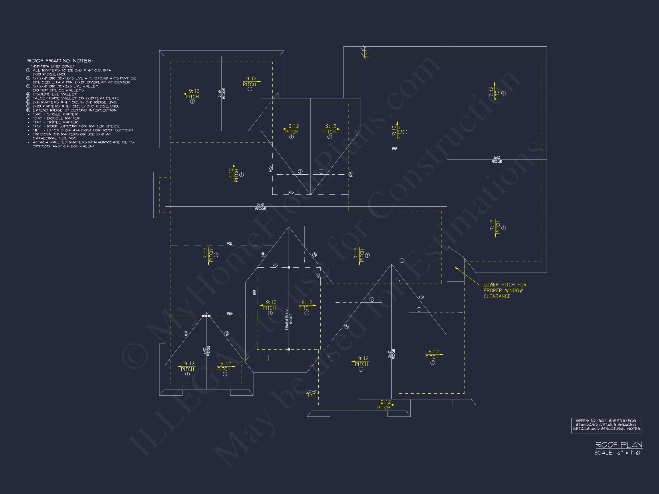 14-2170 HOUSE PLAN - House Plan: 2-Story Craftsman Floor Plan with 4 Bedrooms and CAD Designs 17 house Plan: 2-Story Craftsman Floor Plan with 4 Bedrooms and CAD Designs