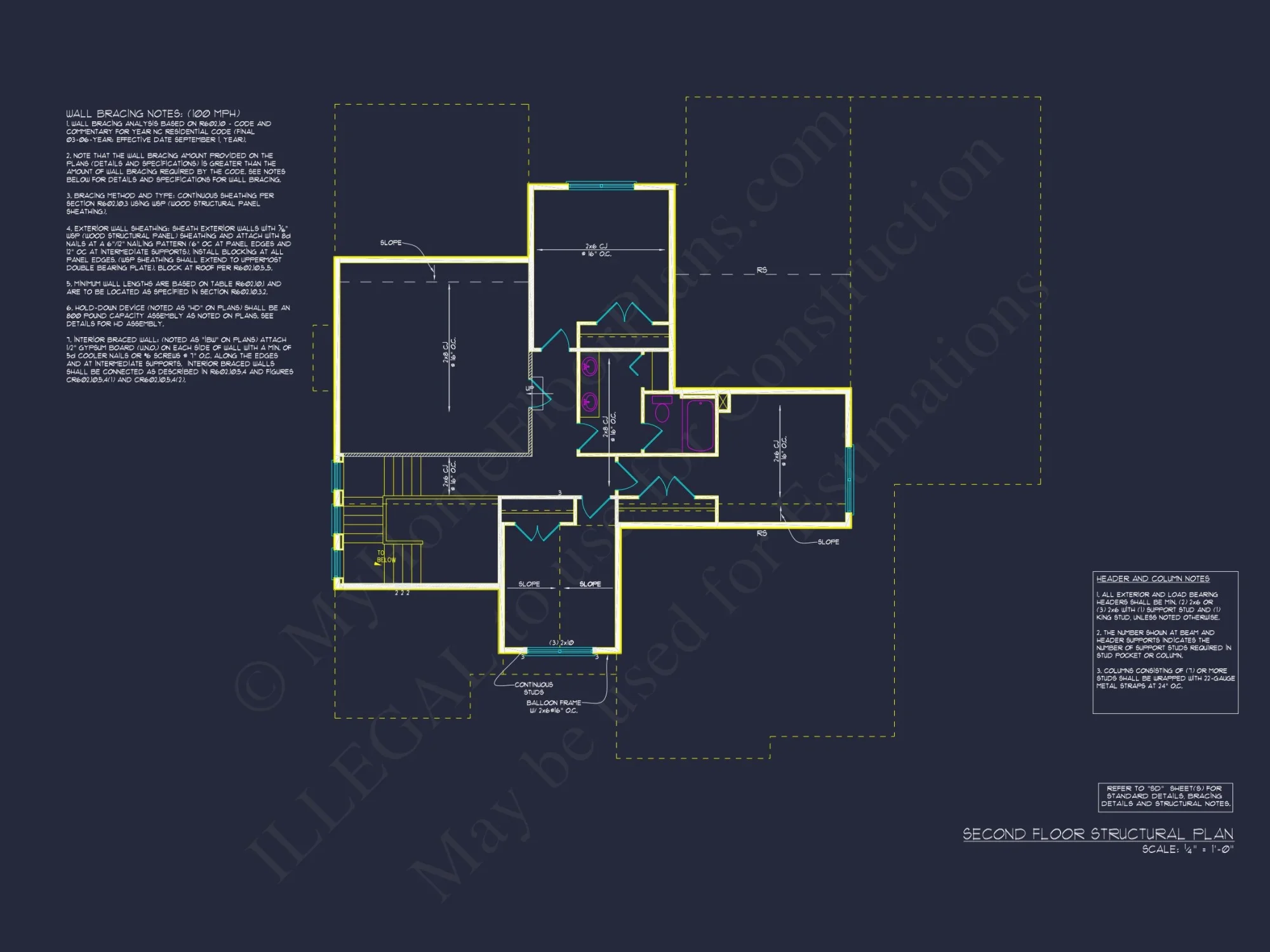 house Plan: 2-Story Craftsman Floor Plan with 4 Bedrooms and CAD Designs