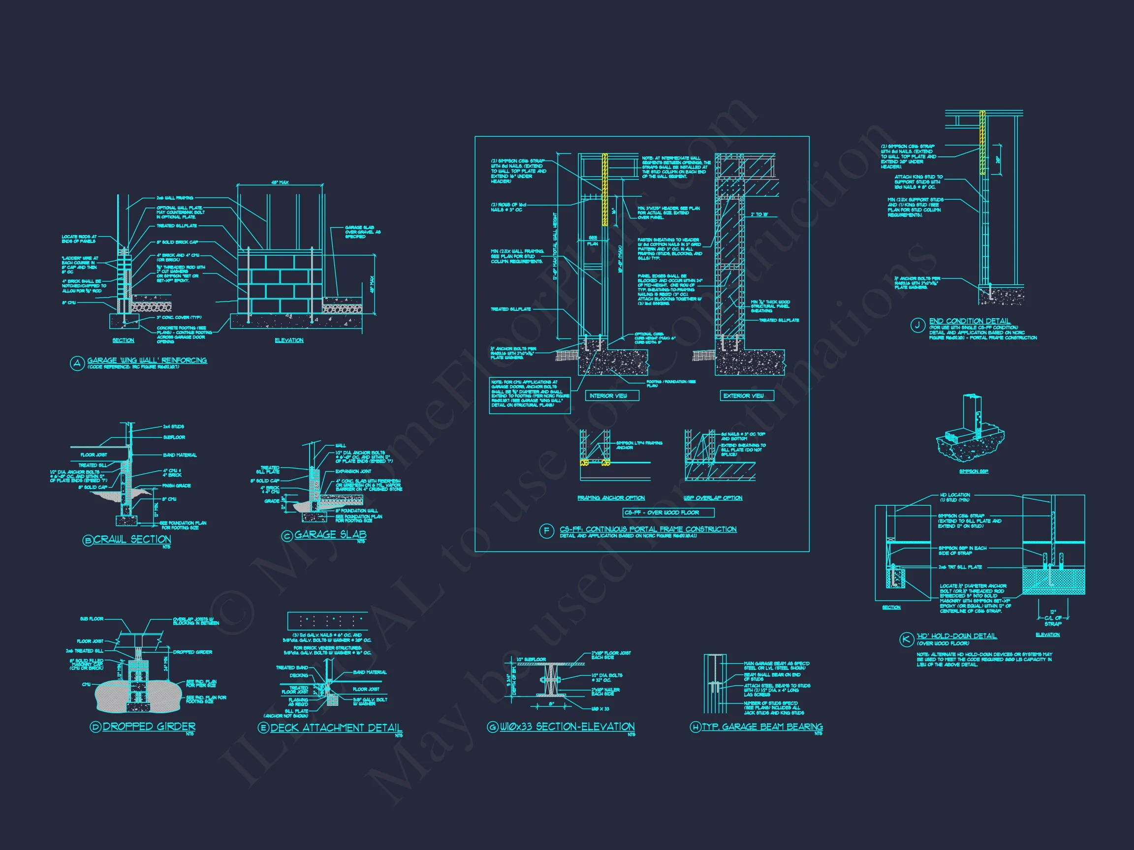 Elegant house Floor Plan with CAD Blueprint Designs