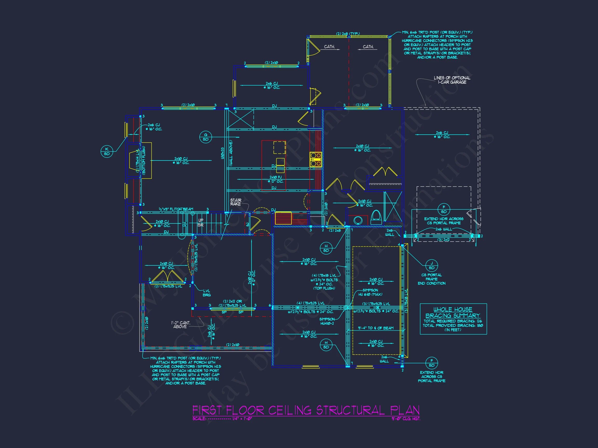 Elegant house Floor Plan with CAD Blueprint Designs
