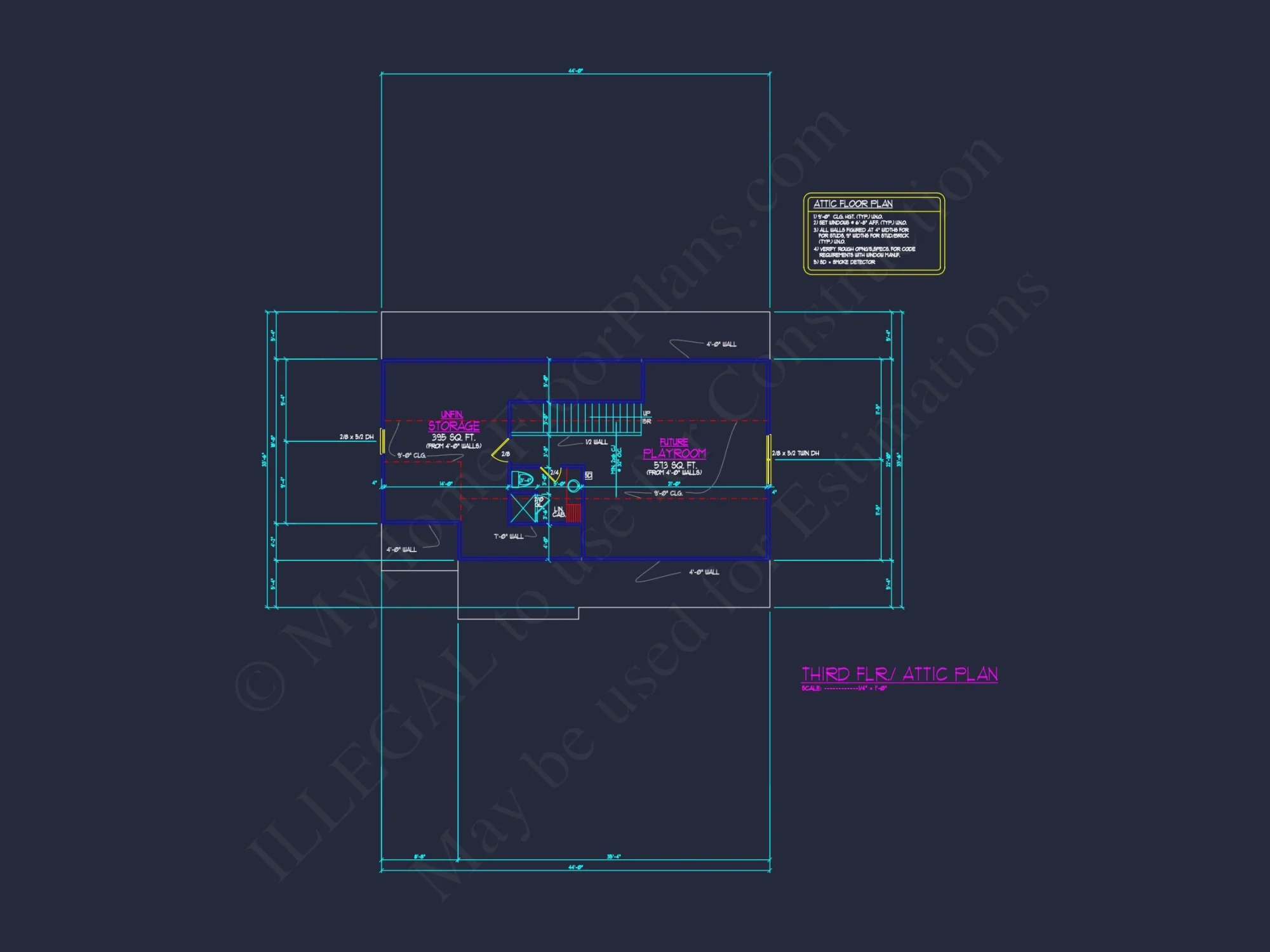 Elegant house Floor Plan with CAD Blueprint Designs