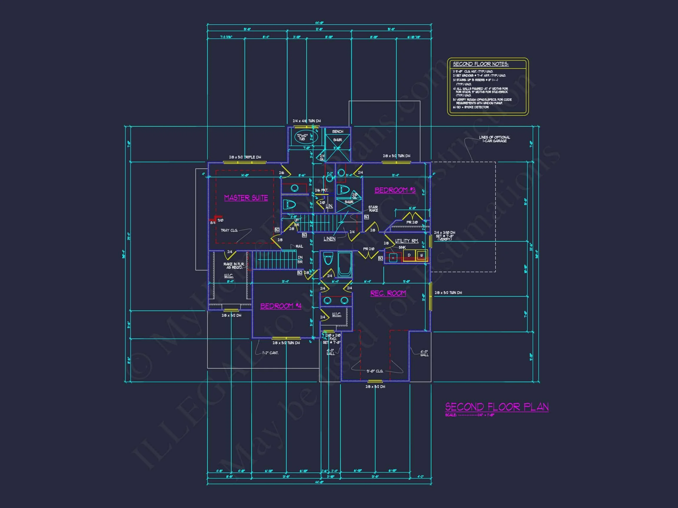 Elegant house Floor Plan with CAD Blueprint Designs