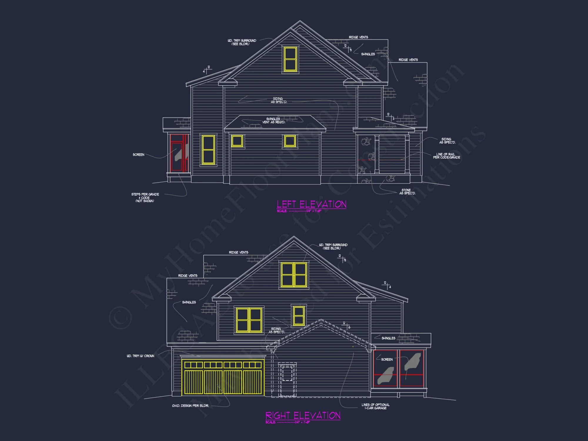 Elegant house Floor Plan with CAD Blueprint Designs