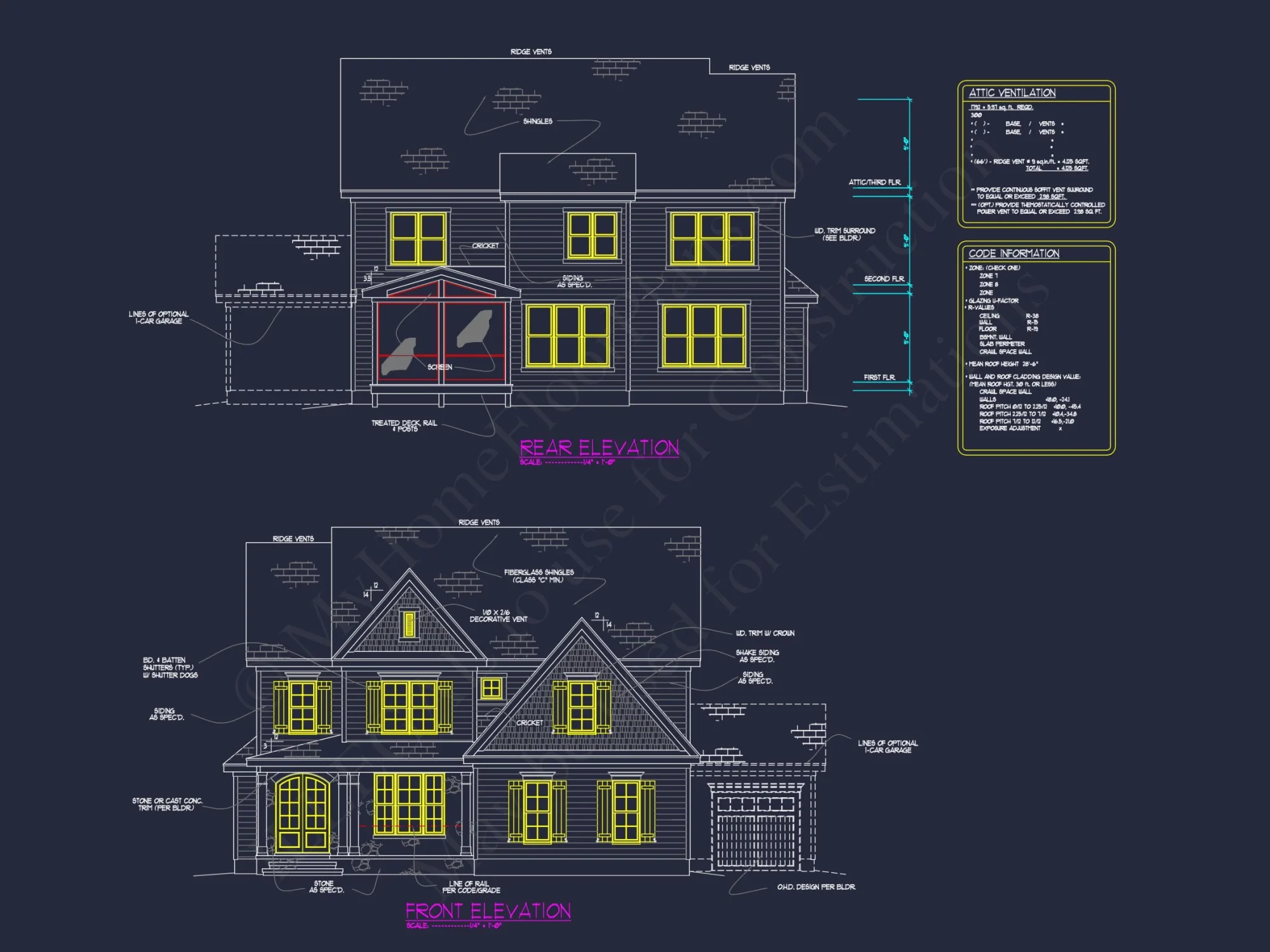 Elegant house Floor Plan with CAD Blueprint Designs