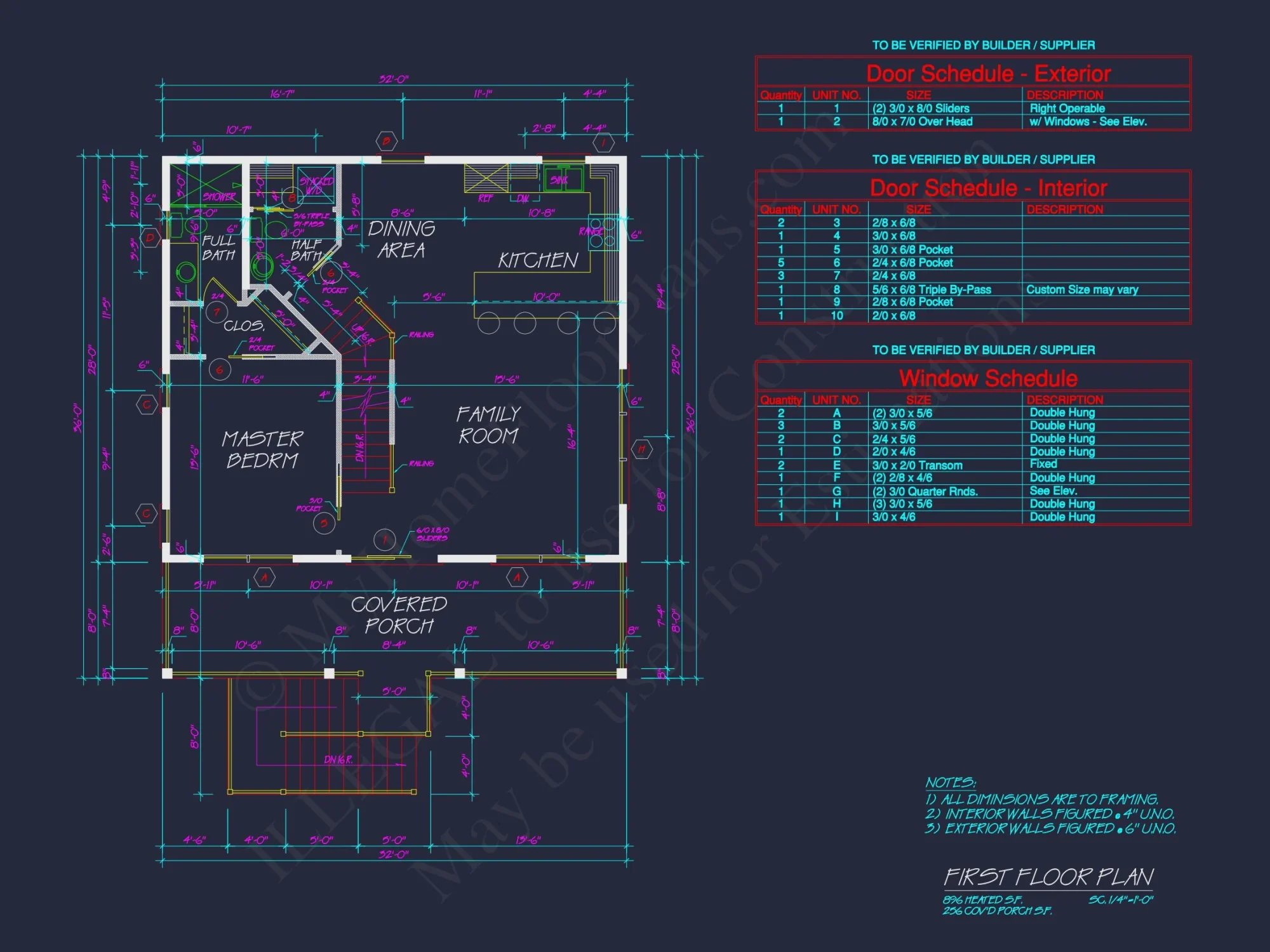 Traditional Craftsman house Plan with Detailed Floor Blueprint