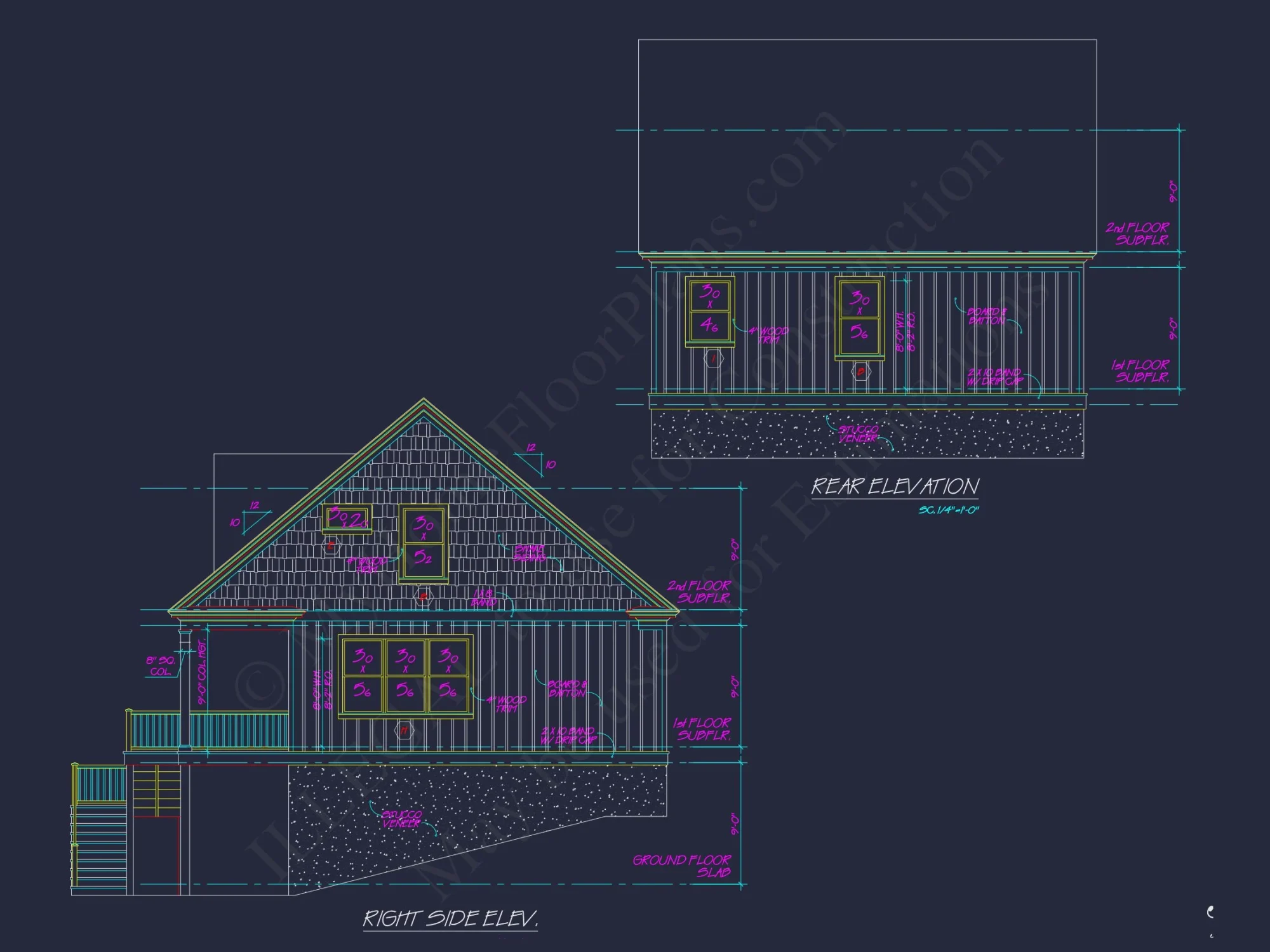 Traditional Craftsman house Plan with Detailed Floor Blueprint