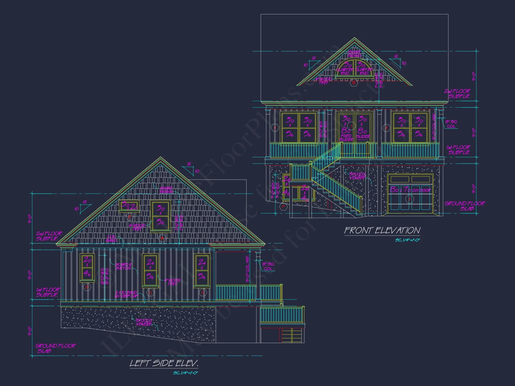 Traditional Craftsman house Plan with Detailed Floor Blueprint