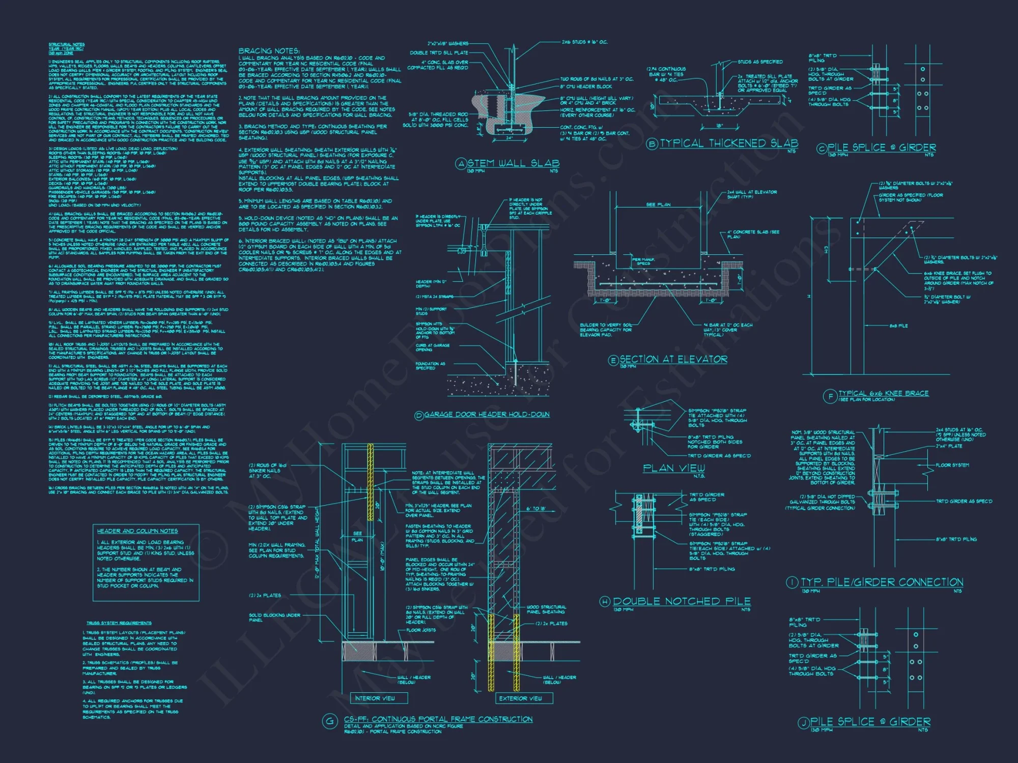 Modern Beach house Design Blueprint