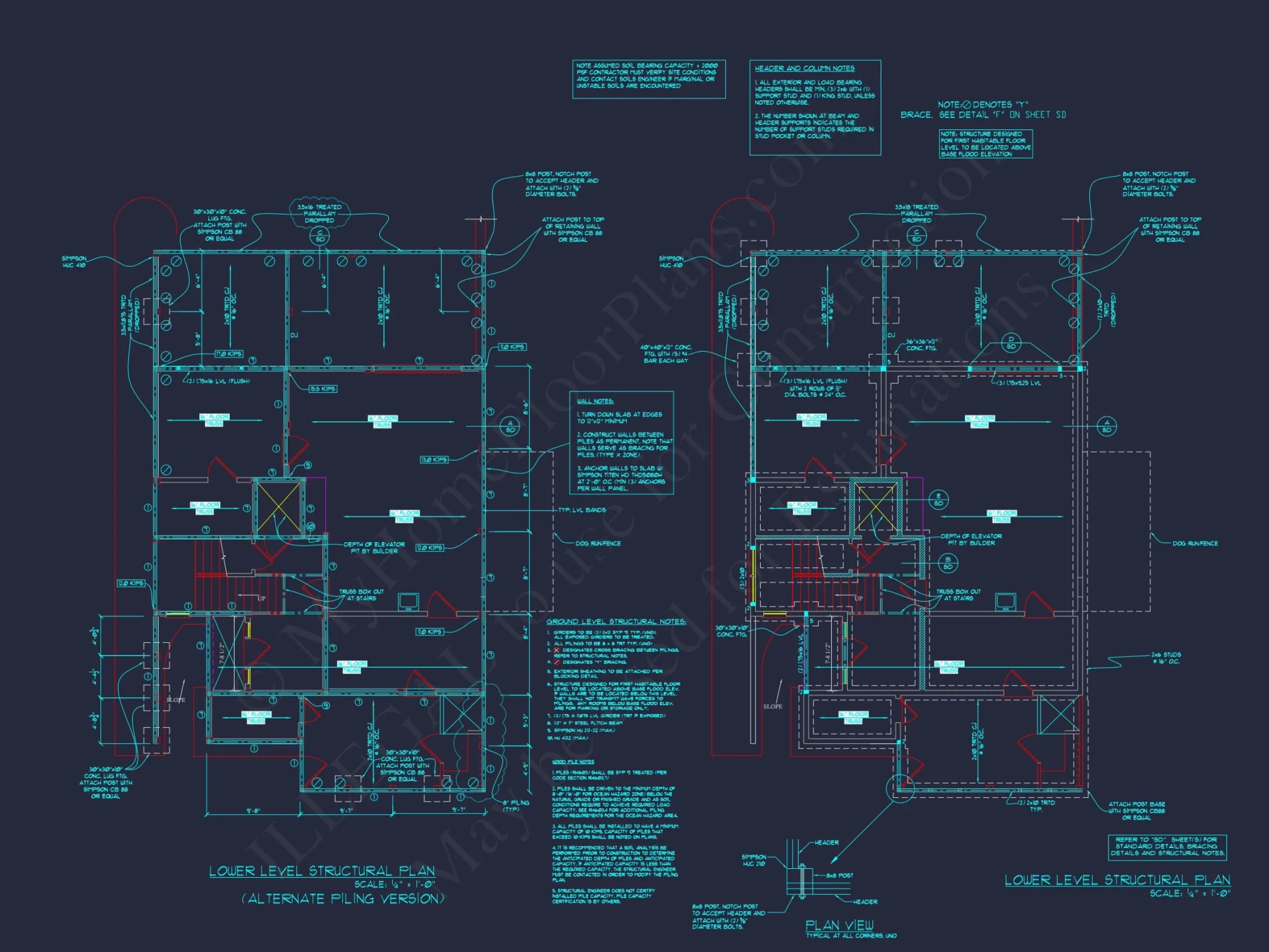 Modern Beach house Design Blueprint