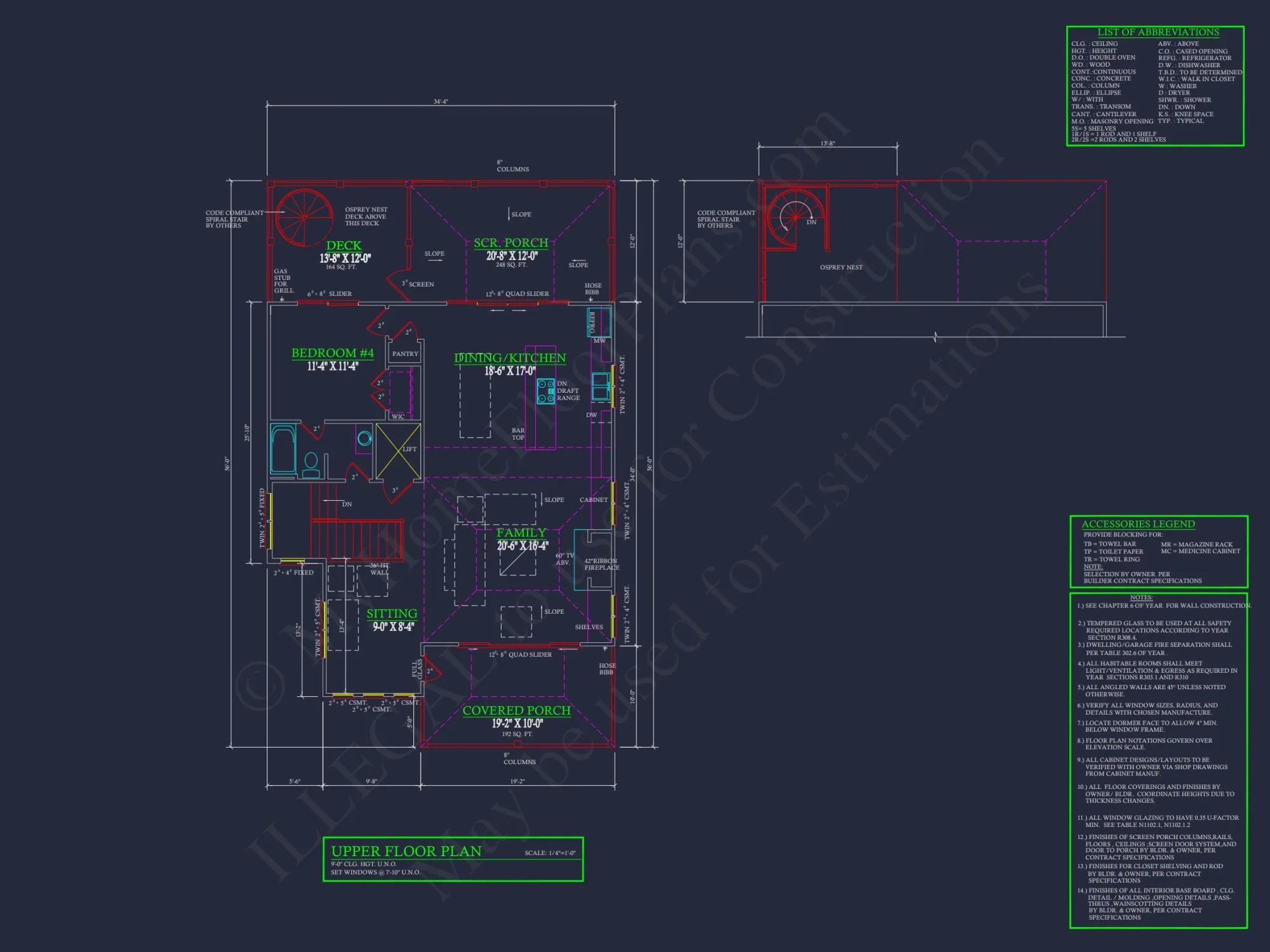 Modern Beach house Design Blueprint