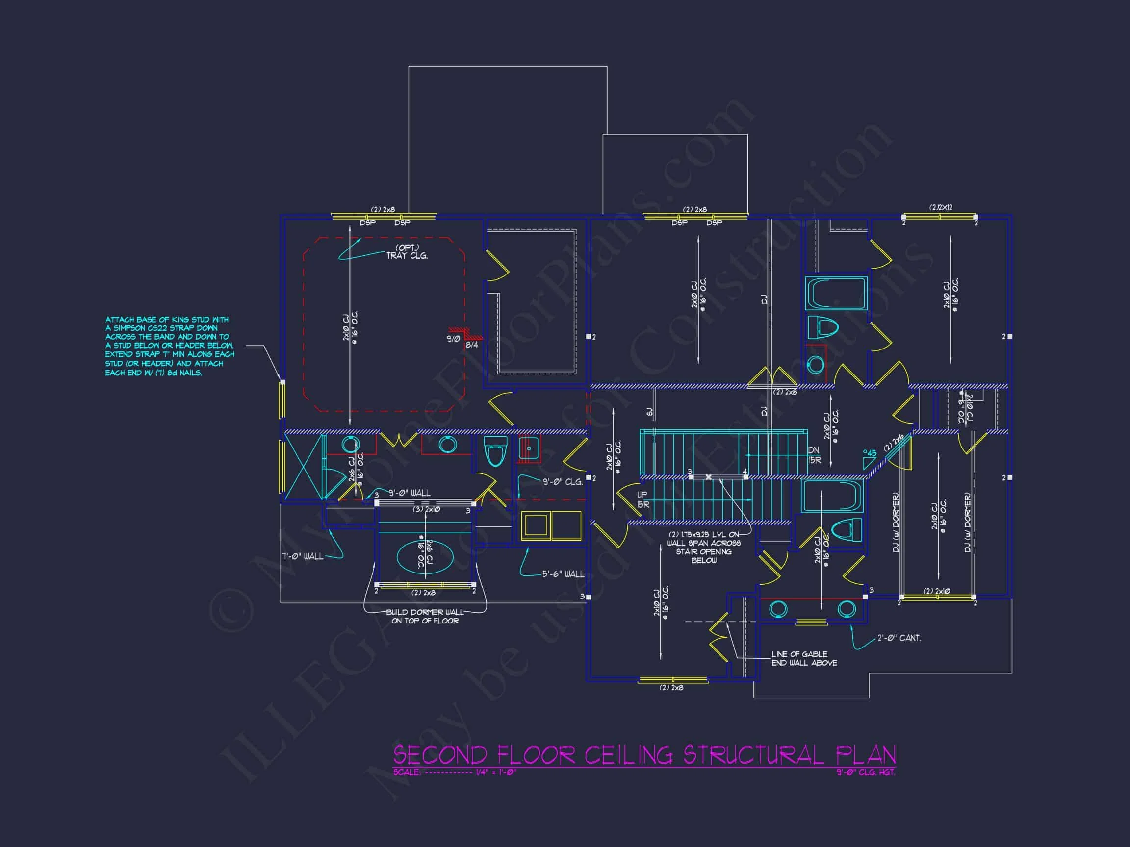 Elegant house Plan with Open Floor Plan, CAD & Blueprint Designs