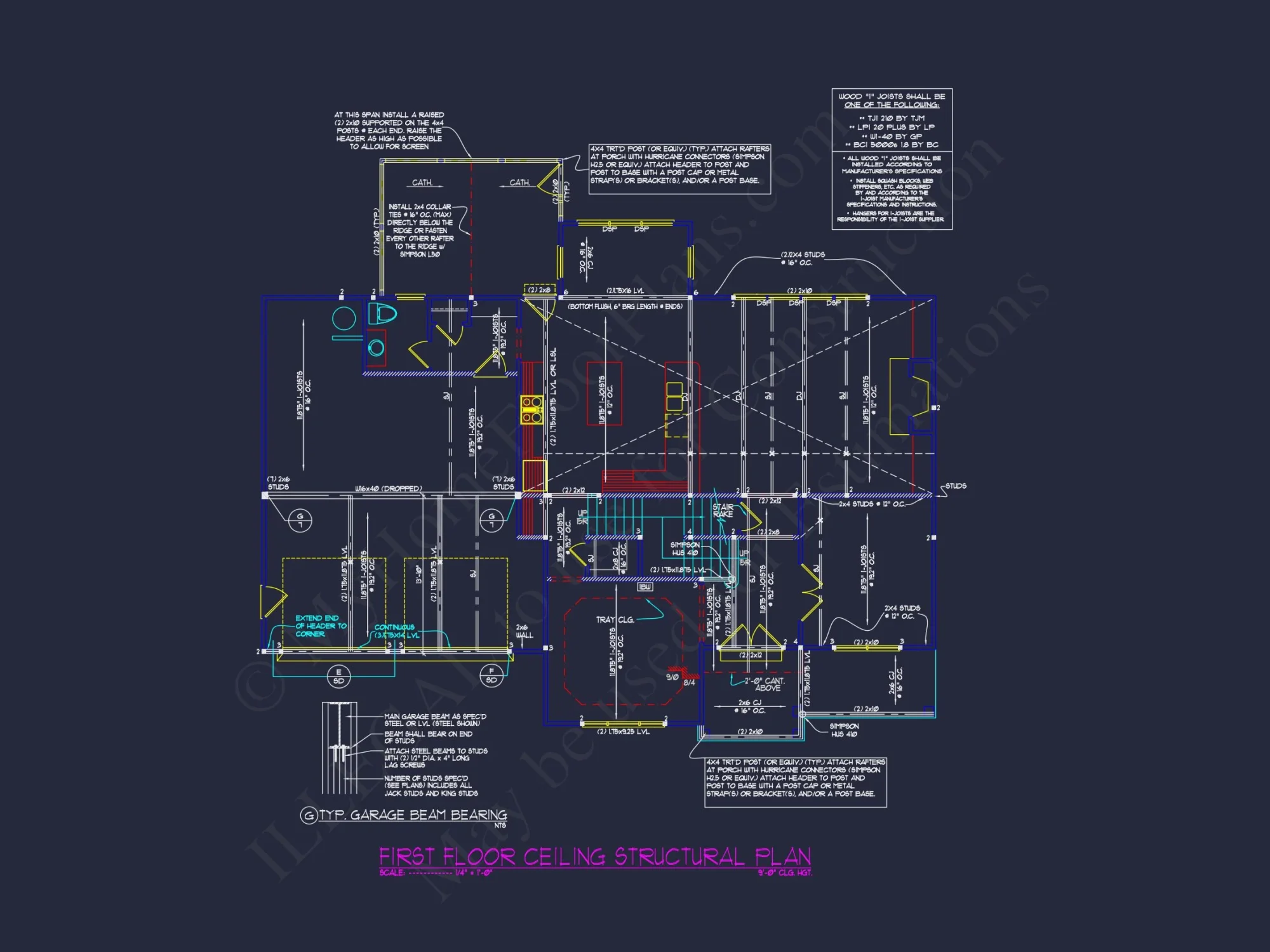 Elegant house Plan with Open Floor Plan, CAD & Blueprint Designs