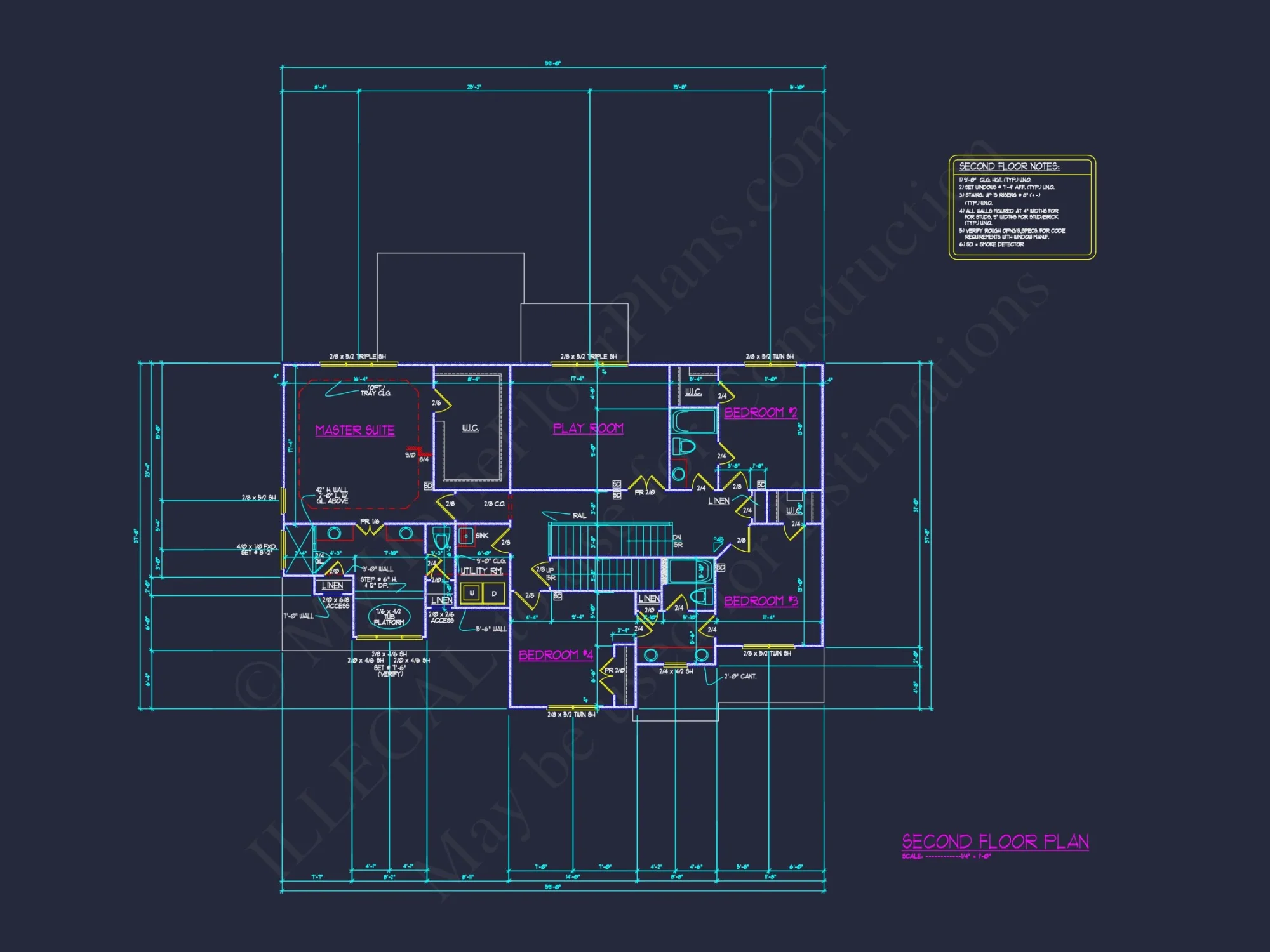 Elegant house Plan with Open Floor Plan, CAD & Blueprint Designs