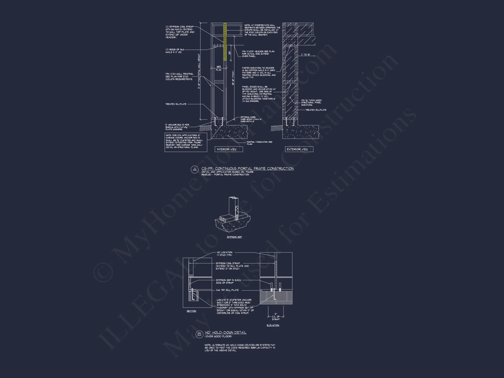 Modern Suburban house Plan - CAD Blueprint for a 2-Story Design