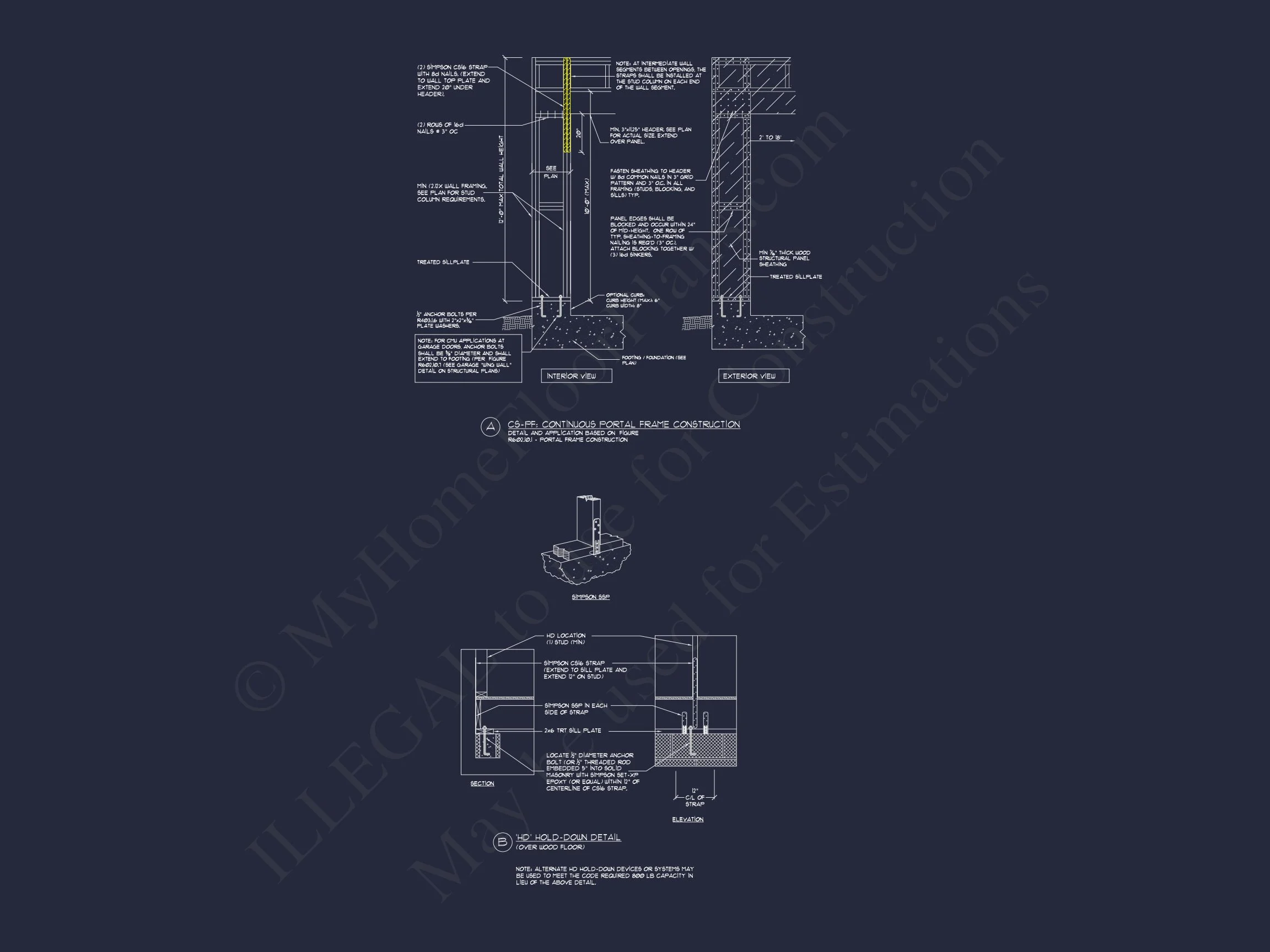 Modern Suburban house Plan - CAD Blueprint for a 2-Story Design