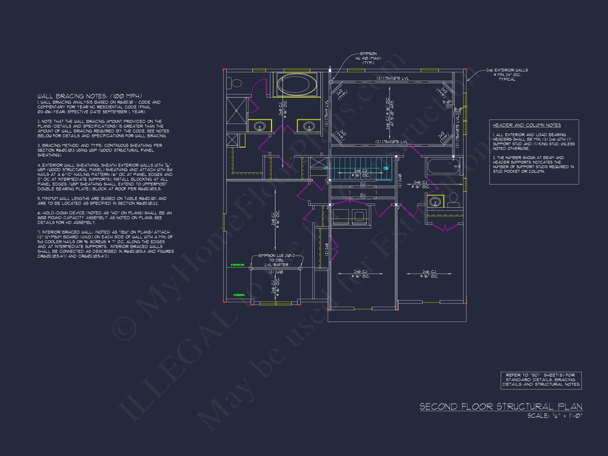 Modern Suburban house Plan - CAD Blueprint for a 2-Story Design