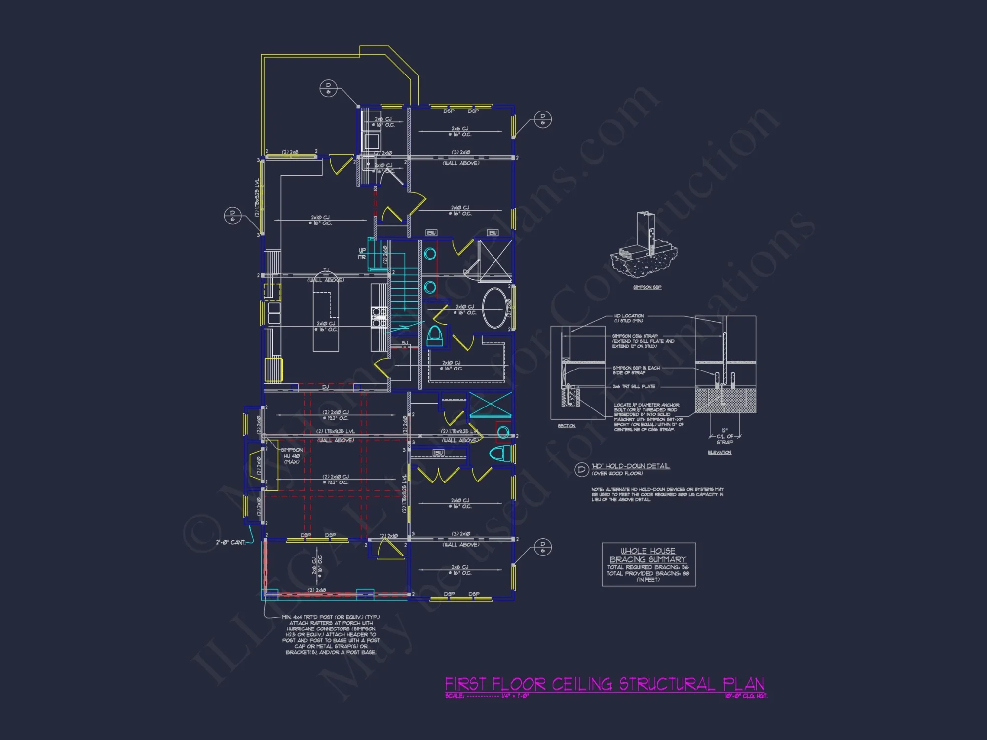 house Floor Plan Design: 2-Story Craftsman Blueprint with CAD