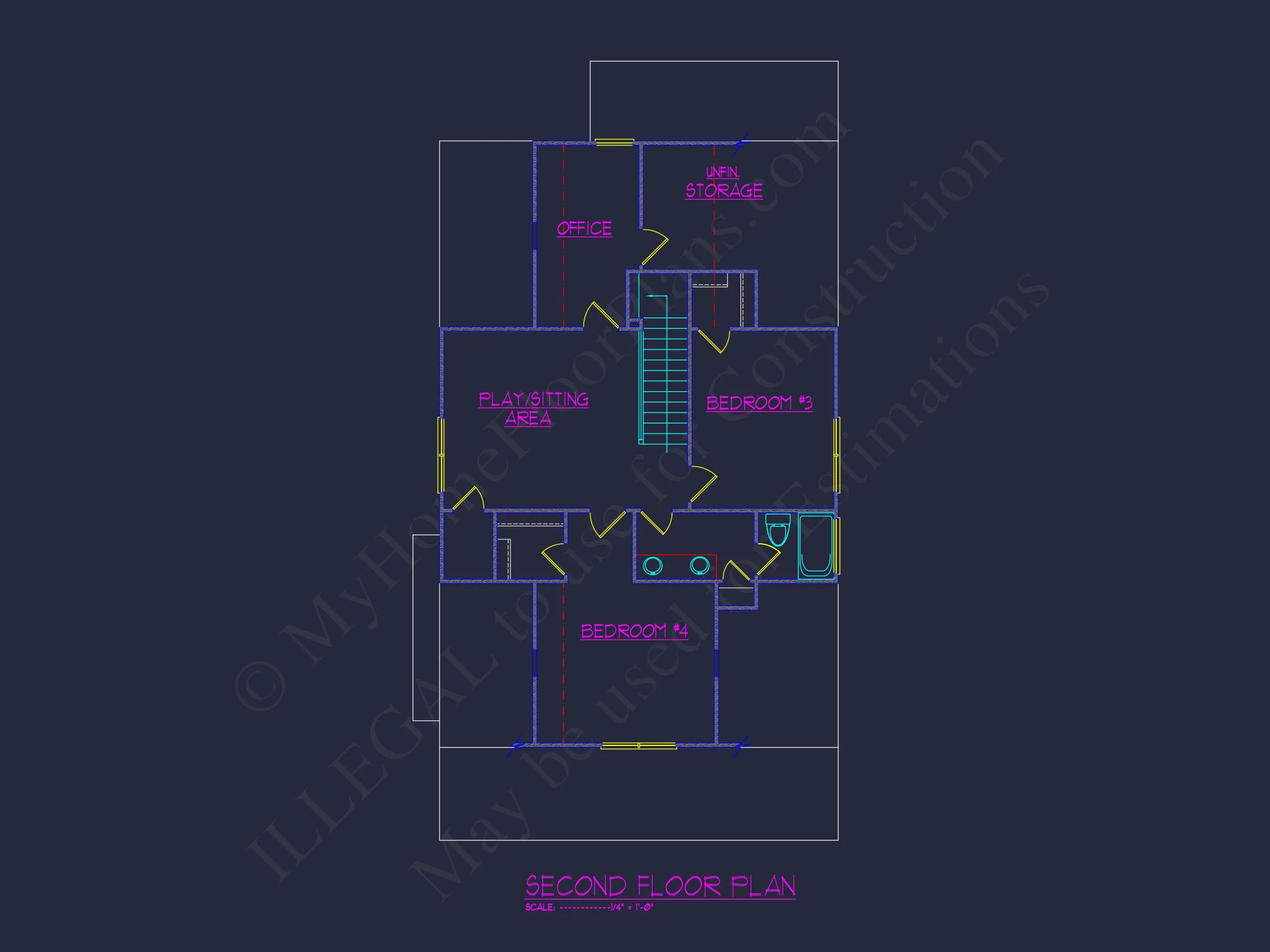 14-1992 HOUSE PLAN - House Floor Plan Design: 2-Story Craftsman Blueprint with CAD 13 house Floor Plan Design: 2-Story Craftsman Blueprint with CAD