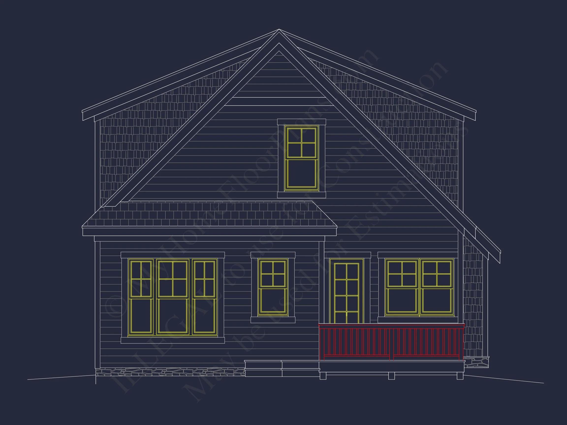 14-1992 HOUSE PLAN - House Floor Plan Design: 2-Story Craftsman Blueprint with CAD 9 house Floor Plan Design: 2-Story Craftsman Blueprint with CAD