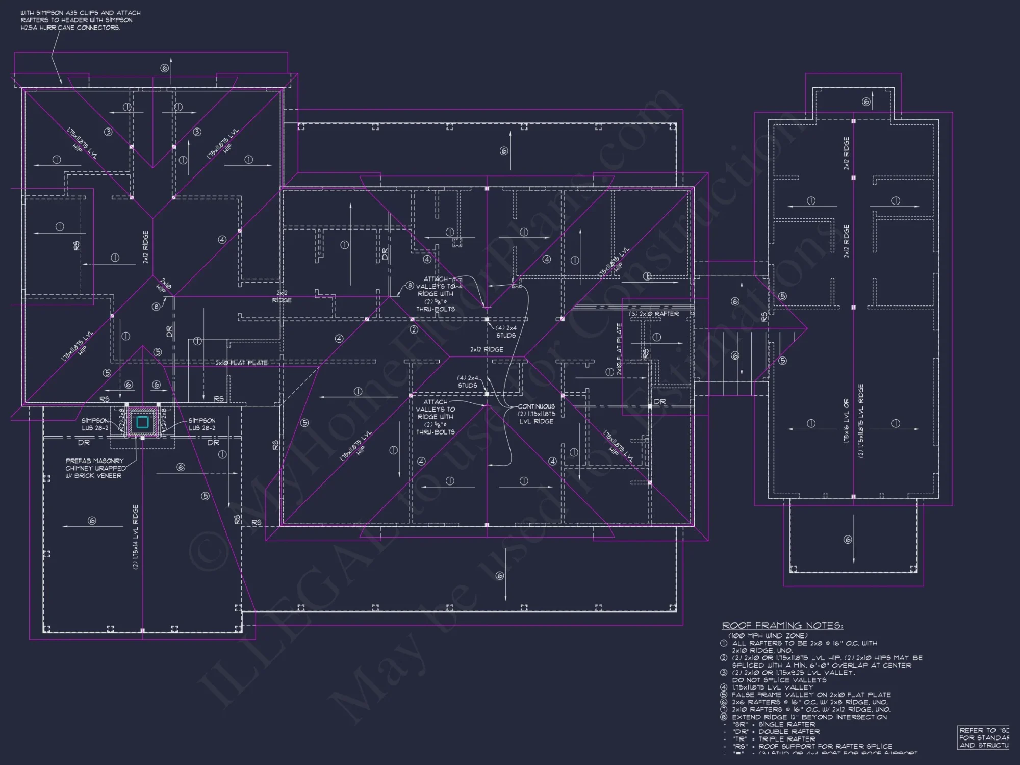 Modern Craftsman house Blueprint with Spacious Floor Plans