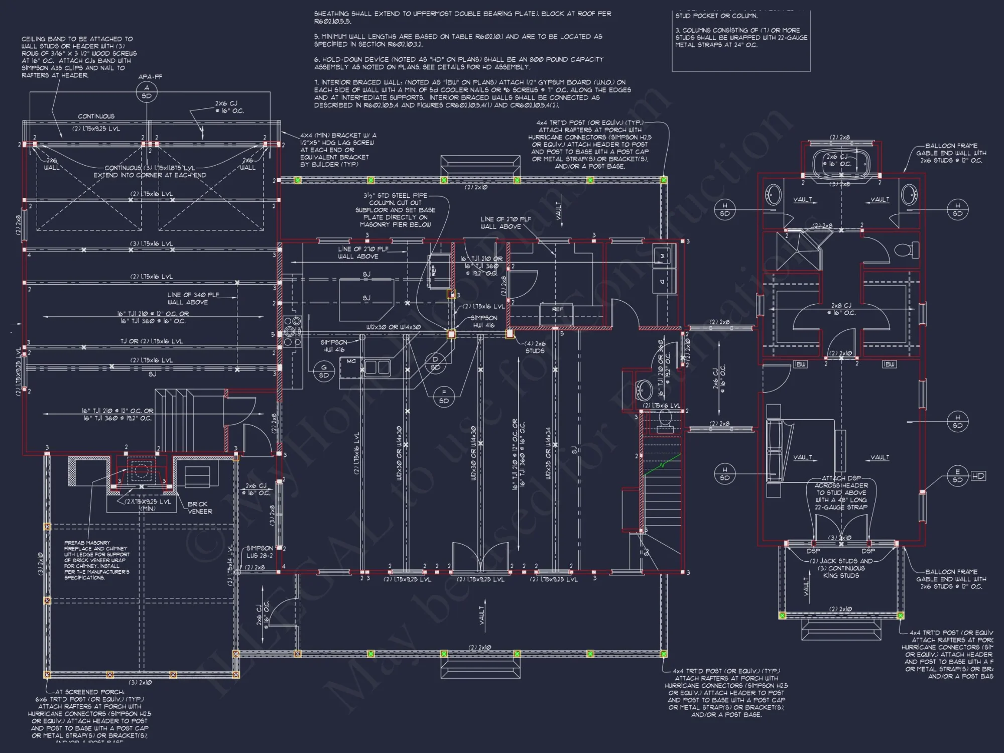 Modern Craftsman house Blueprint with Spacious Floor Plans