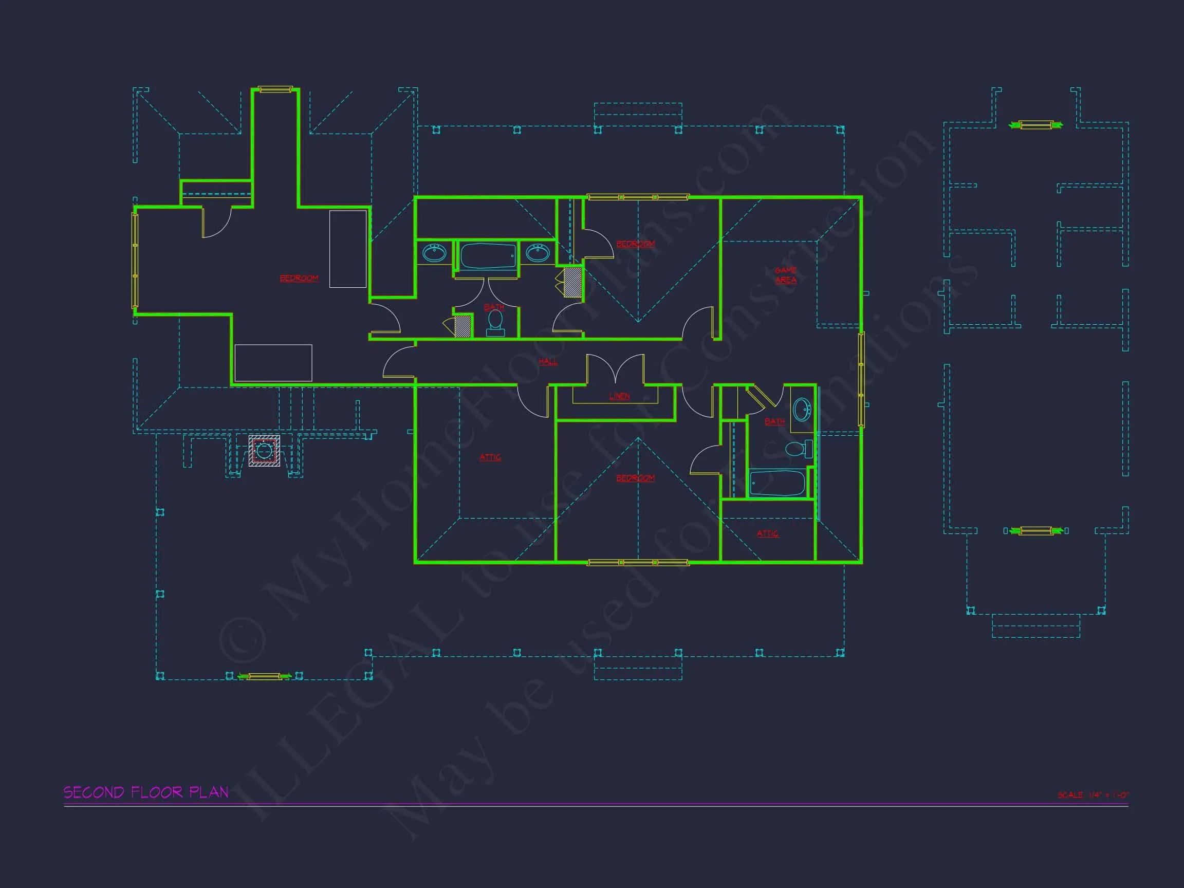 14-1880 HOUSE PLAN - Modern Craftsman House Blueprint with Spacious Floor Plans 8 Modern Craftsman house Blueprint with Spacious Floor Plans