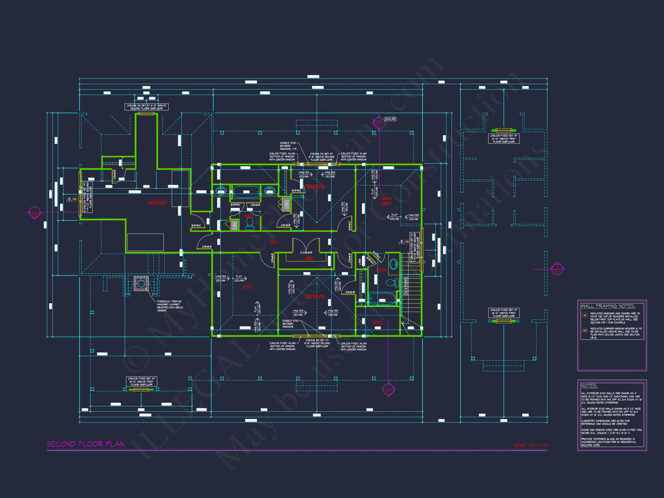 14-1880 HOUSE PLAN - Modern Craftsman House Blueprint with Spacious Floor Plans 7 Modern Craftsman house Blueprint with Spacious Floor Plans