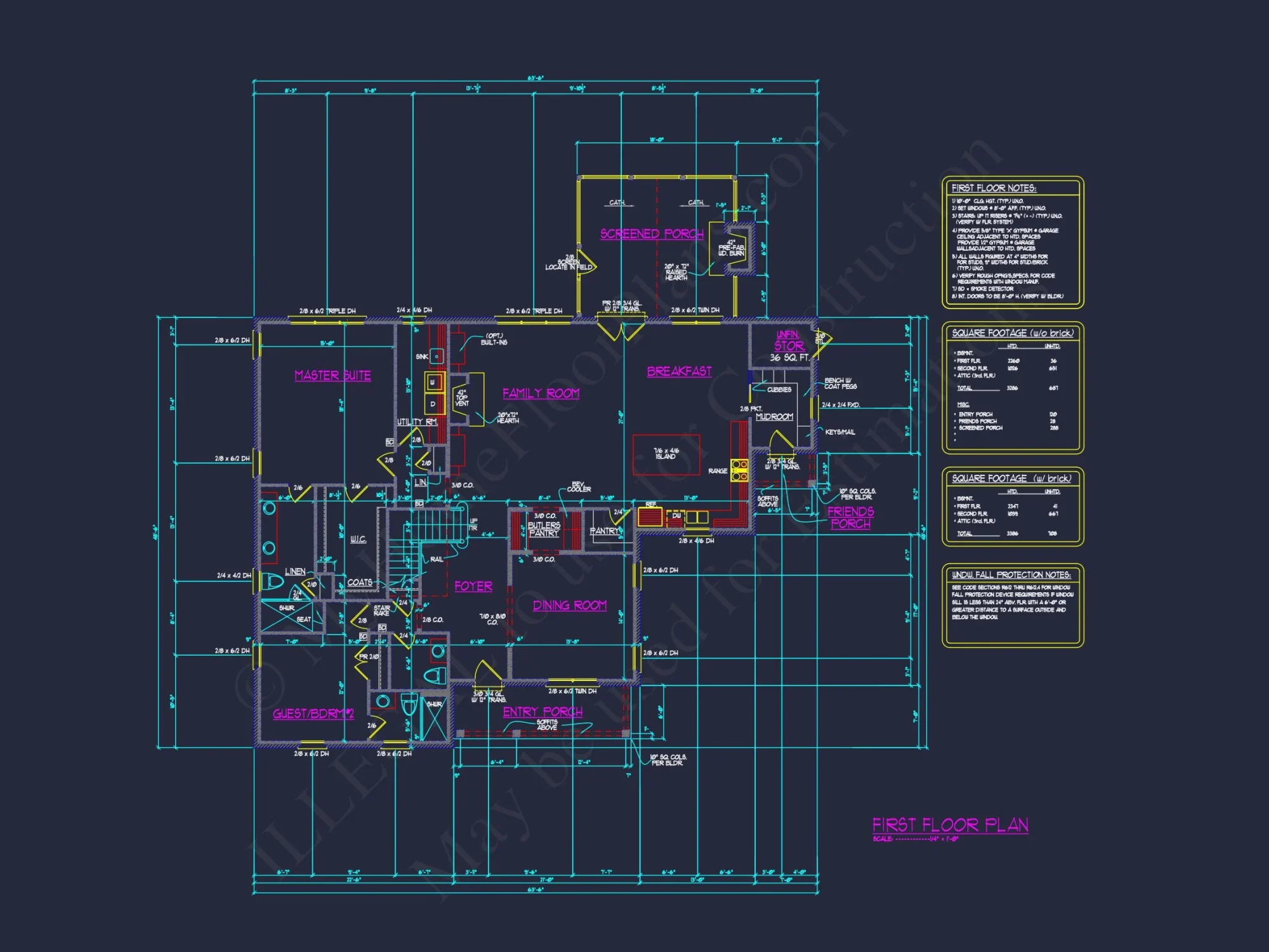 Craftsman house Plan with Floor Plan, CAD, and Blueprints