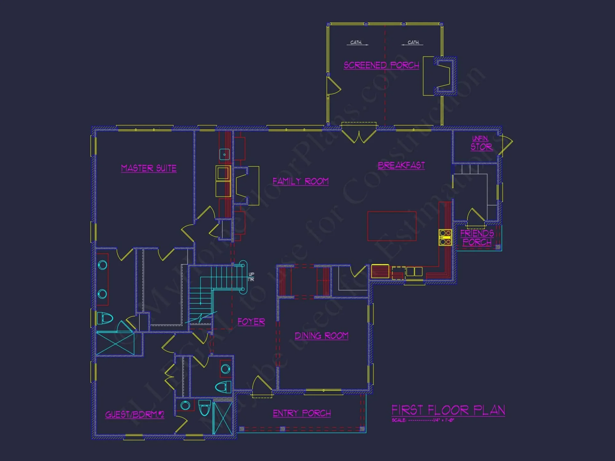 Craftsman house Plan with Floor Plan, CAD, and Blueprints
