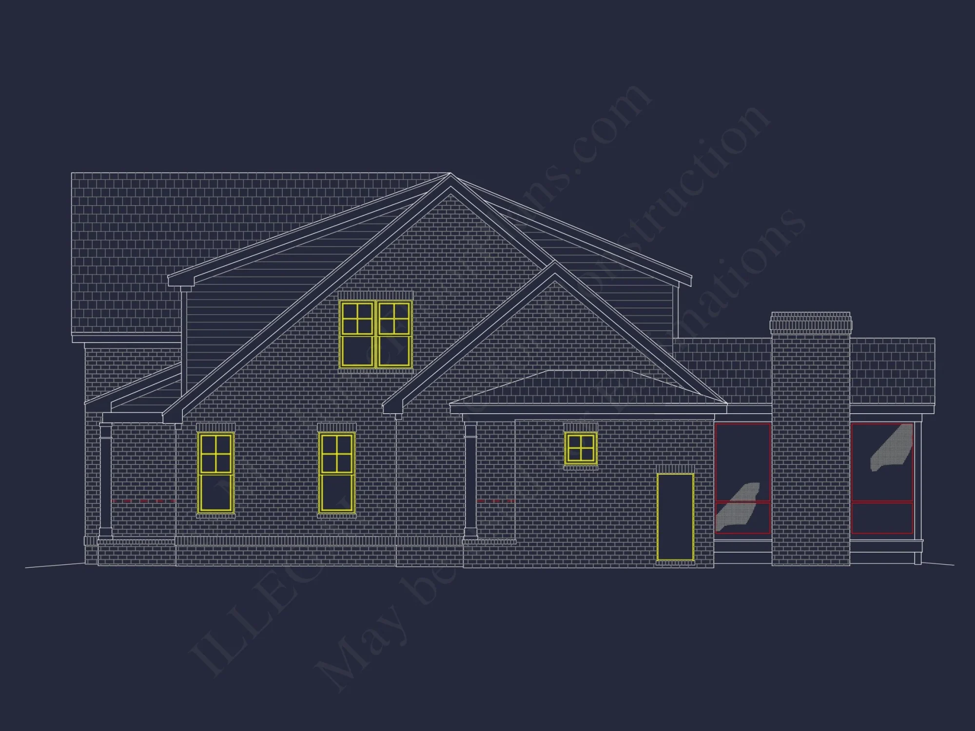 Craftsman house Plan with Floor Plan, CAD, and Blueprints