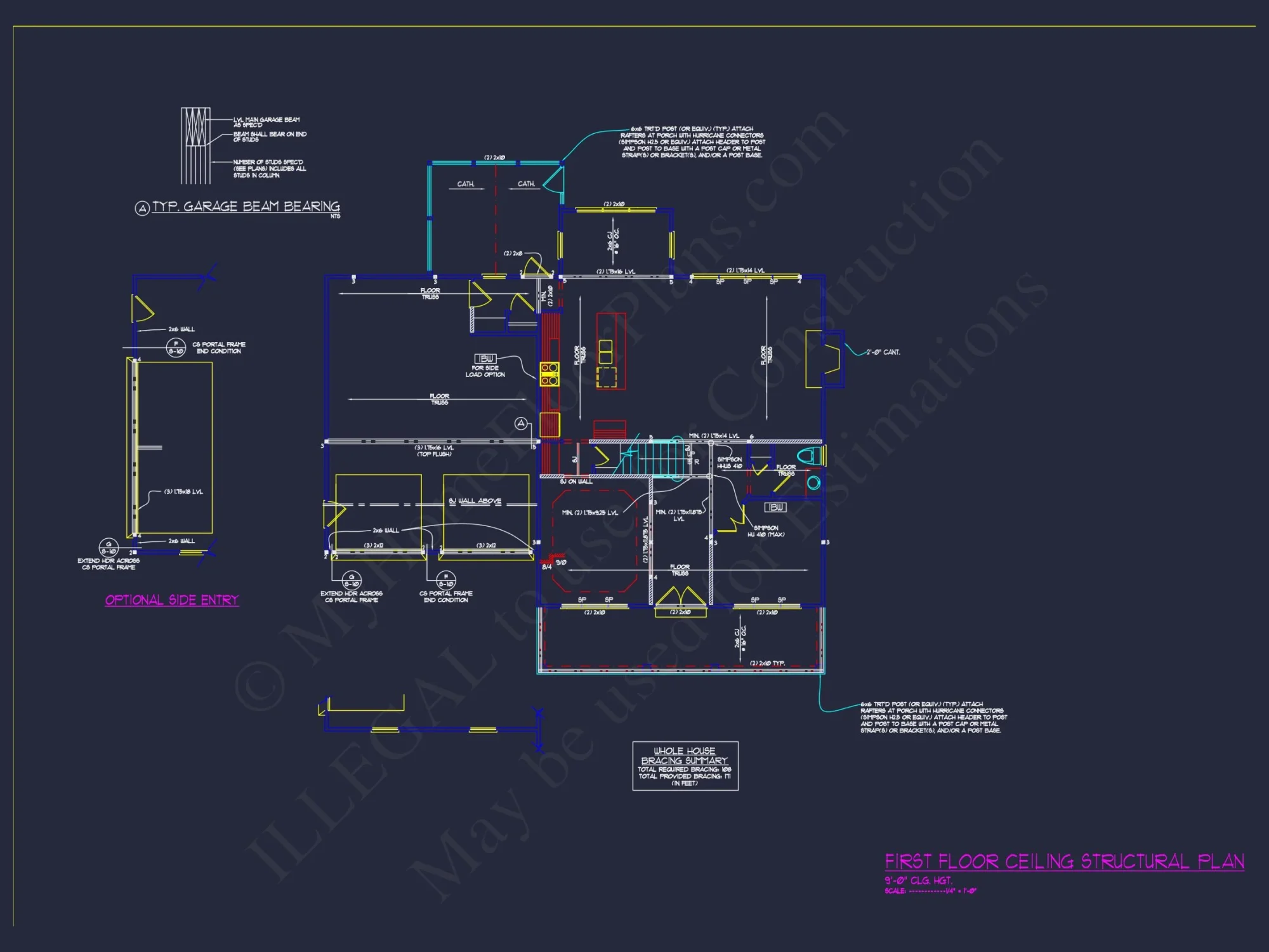 "Traditional Craftsman-style house plan with 2.5 floors and attached garage, design number 72"