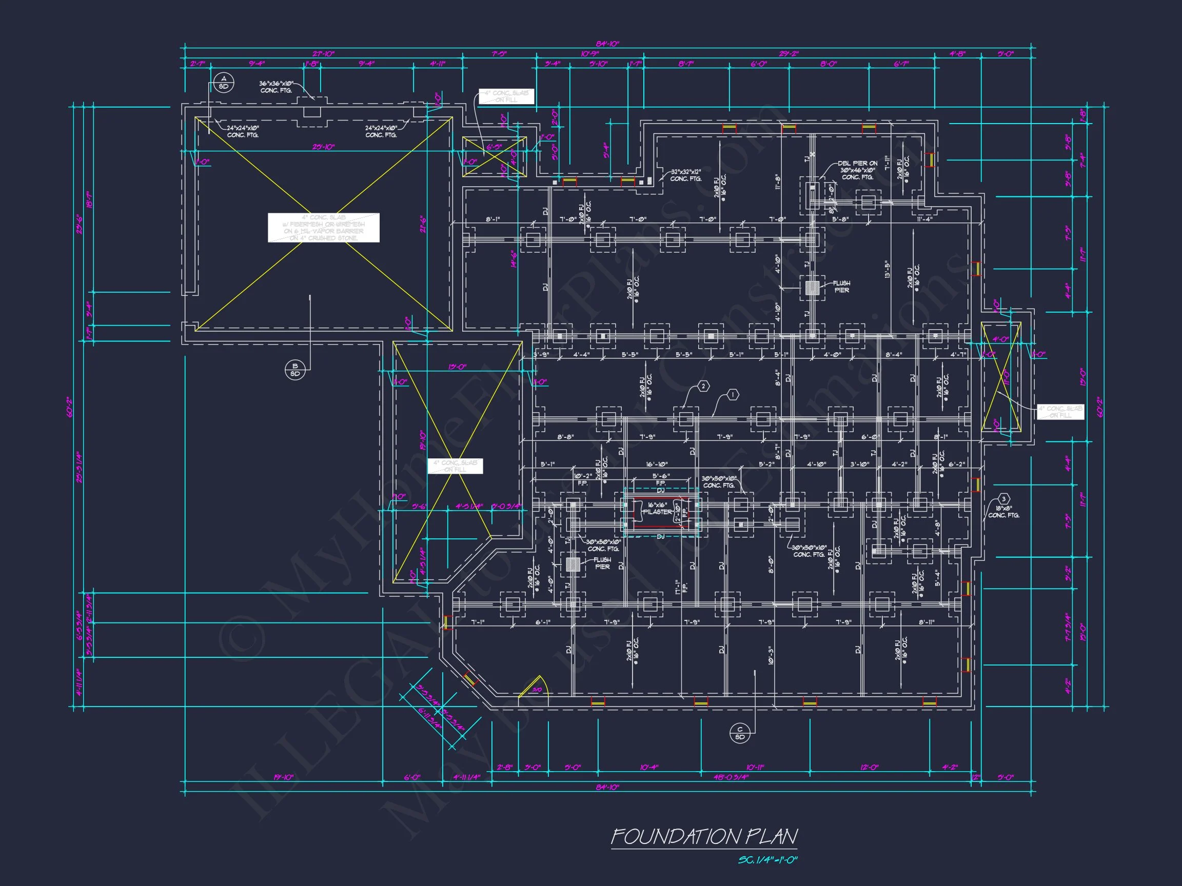 French Country house Blueprint - Architectural Designs & CAD Plan