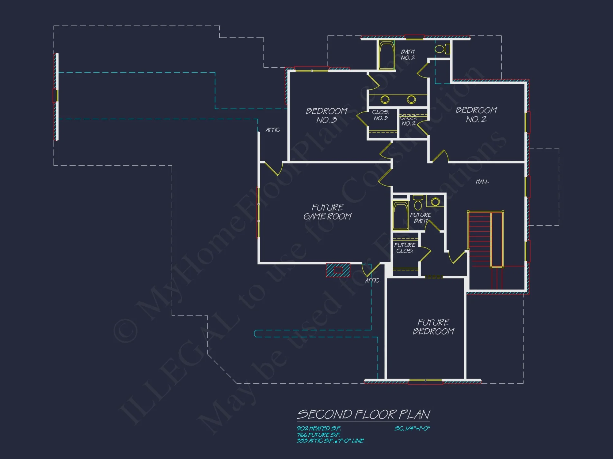 French Country house Blueprint - Architectural Designs & CAD Plan