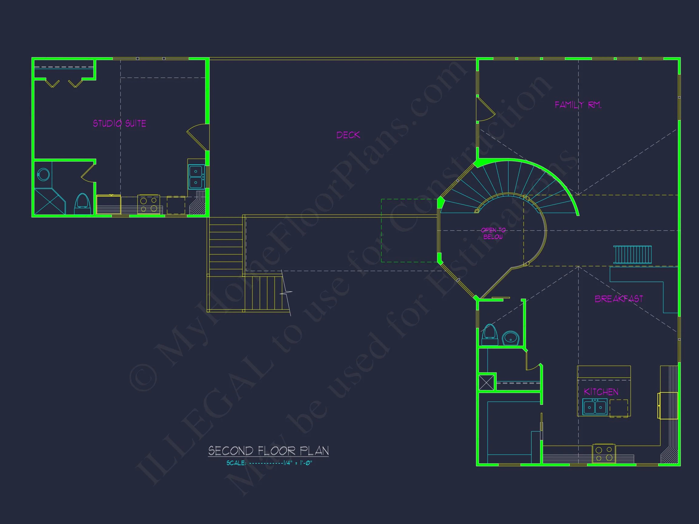 14-1763 HOUSE PLAN - Craftsman House Plan and CAD Floor Blueprint Designs 7 Craftsman house Plan and CAD Floor Blueprint Designs