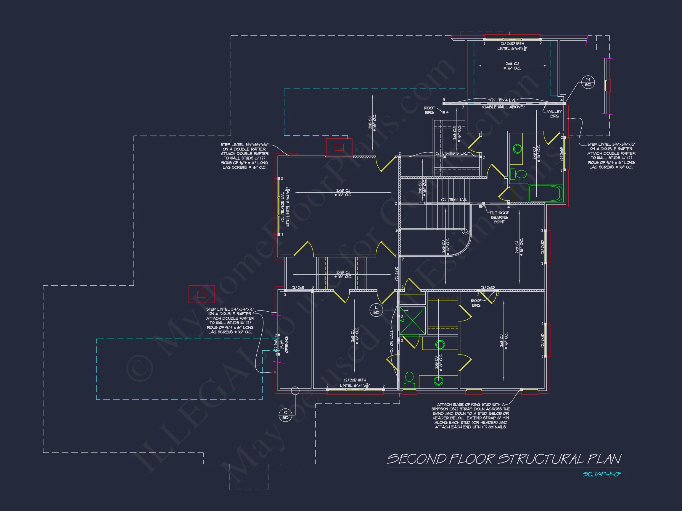 Elegant house Floor Plan with CAD Designs & Blueprint