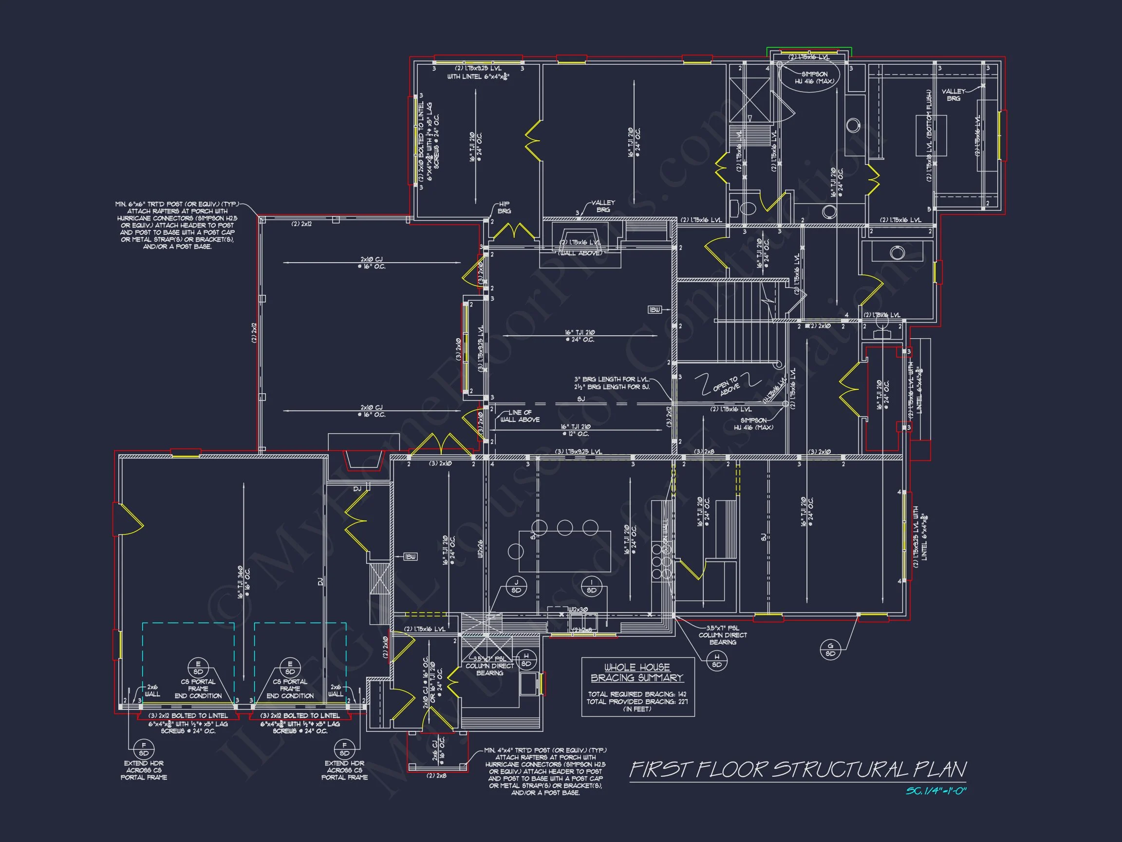 Elegant house Floor Plan with CAD Designs & Blueprint