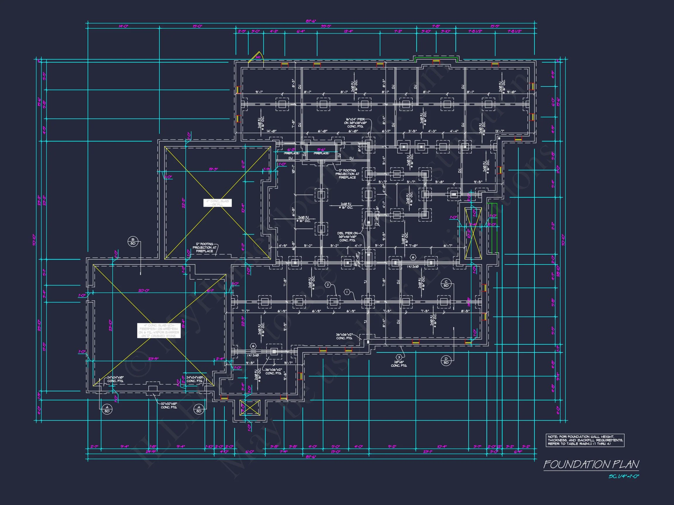 Elegant house Floor Plan with CAD Designs & Blueprint
