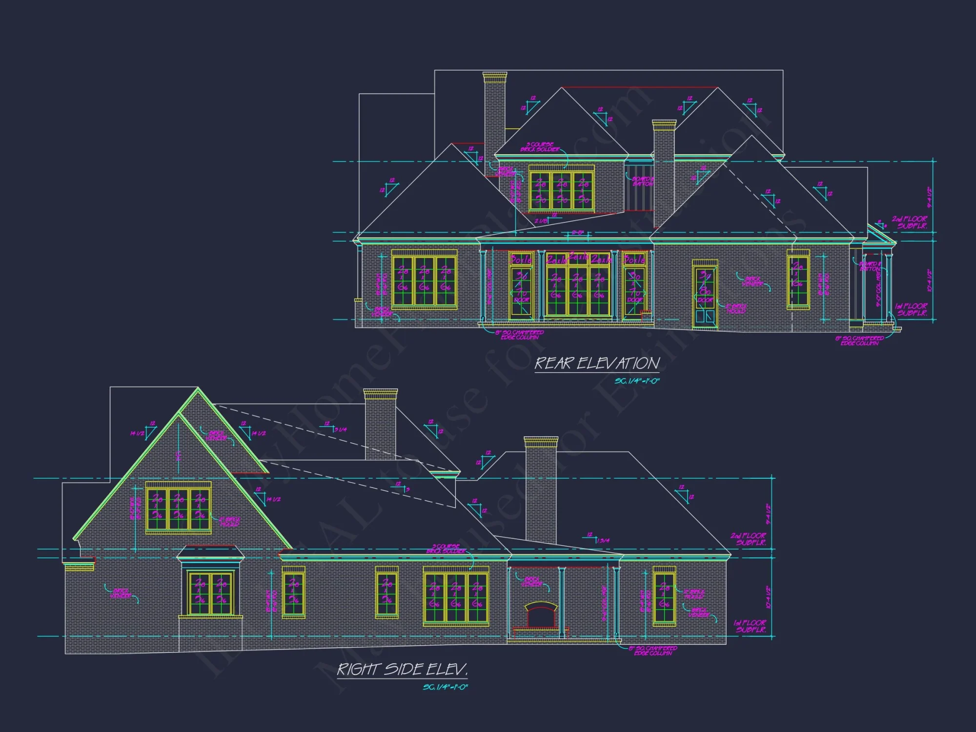 Elegant house Floor Plan with CAD Designs & Blueprint
