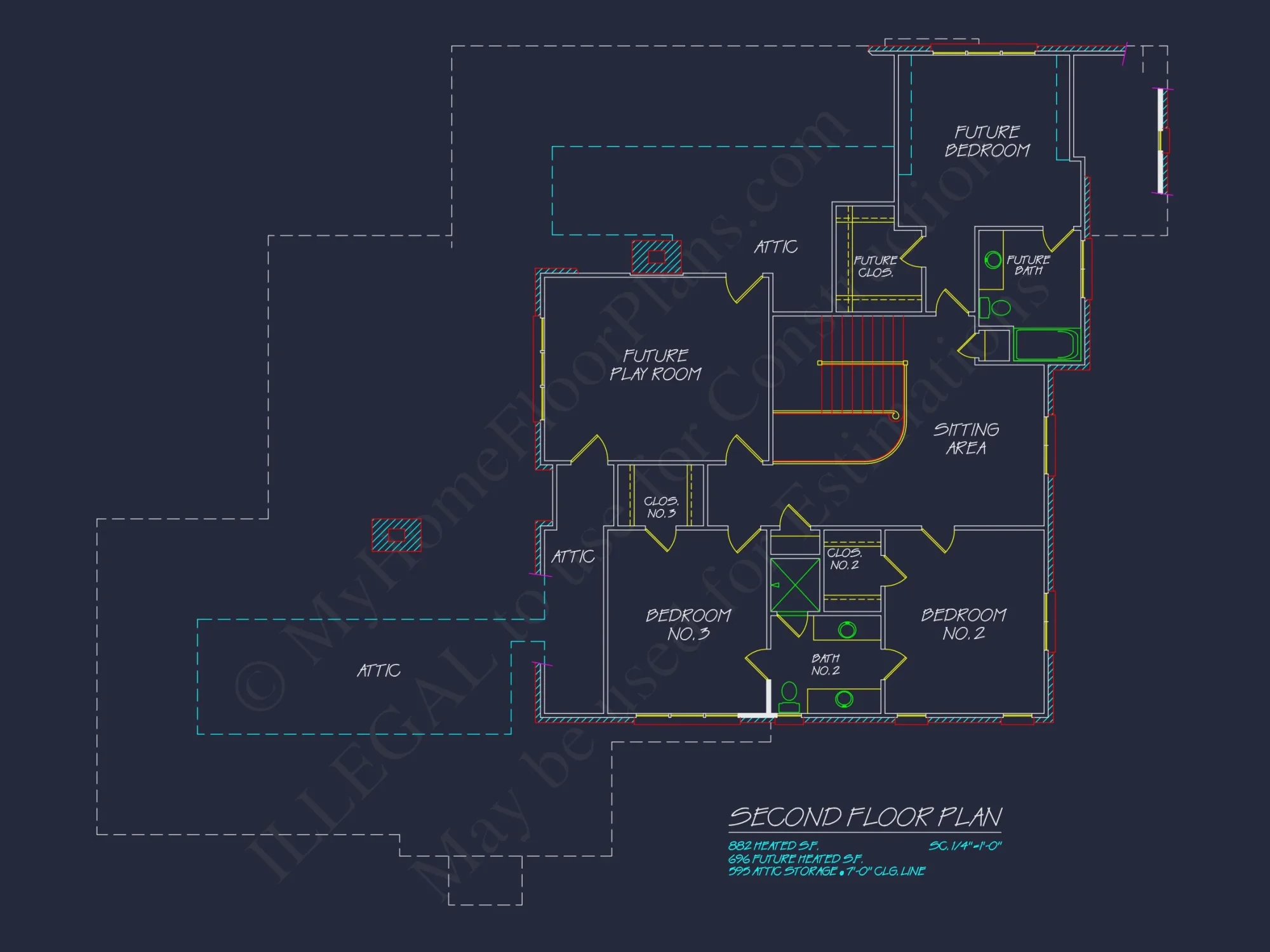 Elegant house Floor Plan with CAD Designs & Blueprint