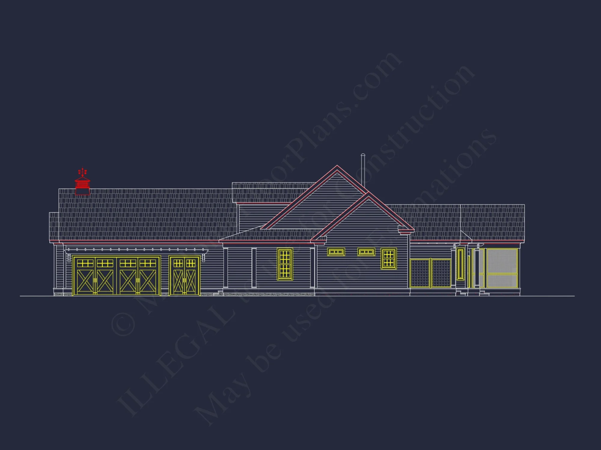 Beautiful house Plan Featuring Classic Architecture & CAD Designs
